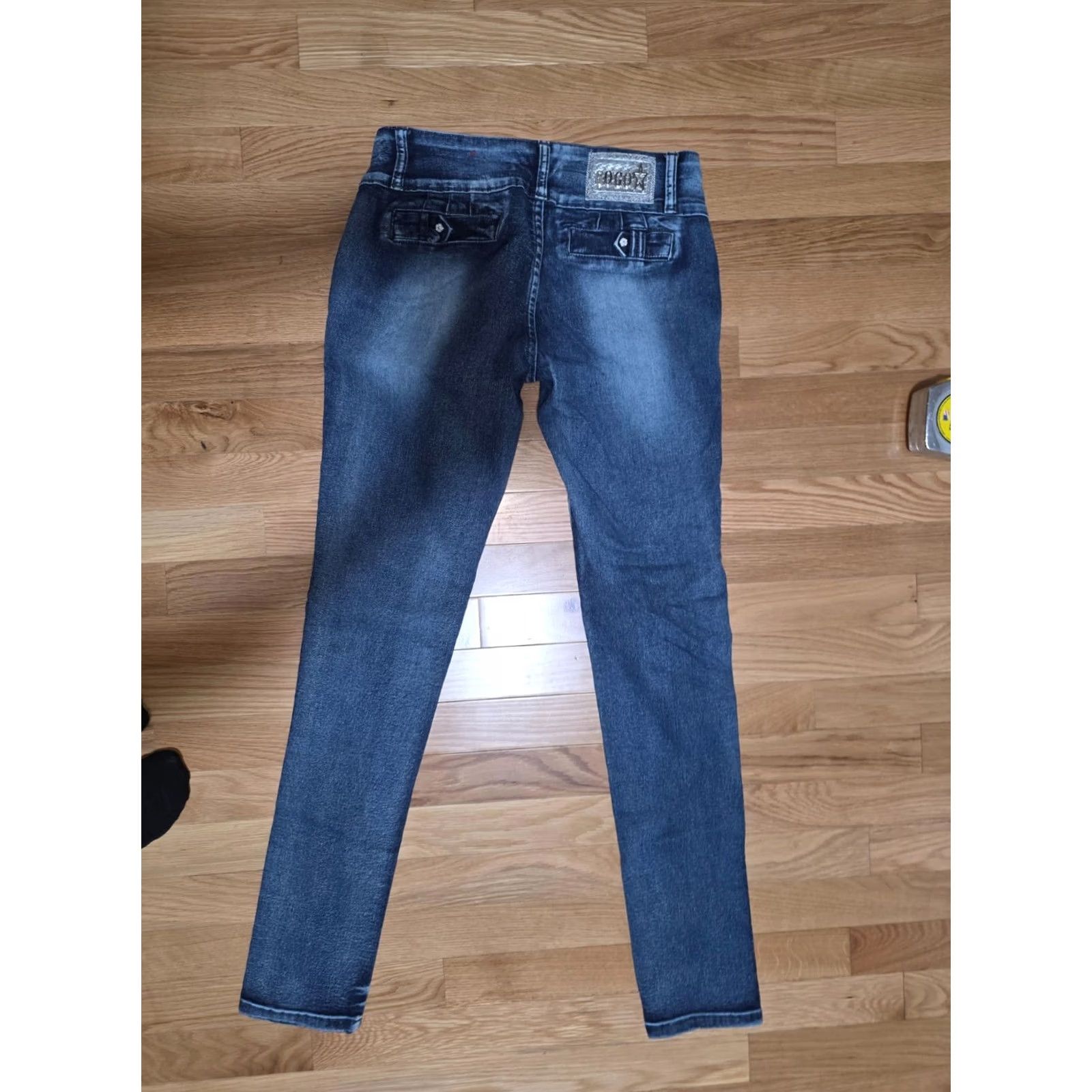 Vintage Gogo Star Jeans Women's 7 Skinny Low Rise 5-Pocket Denim Blue Cotton Stretch Medium Wash Size 28" / US 6 / IT 42 - 7 Thumbnail