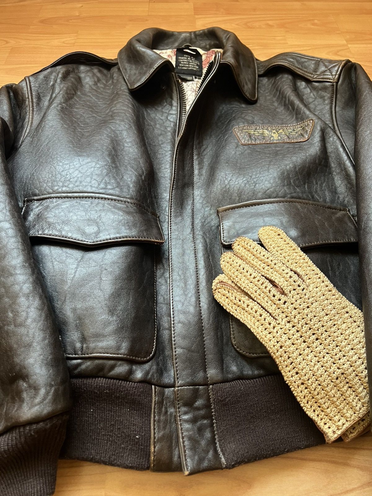 Avirex Avirex Flight Jacket Leather Glenn Miller’s Design Vintage Size US L / EU 52-54 / 3 - 10 Thumbnail
