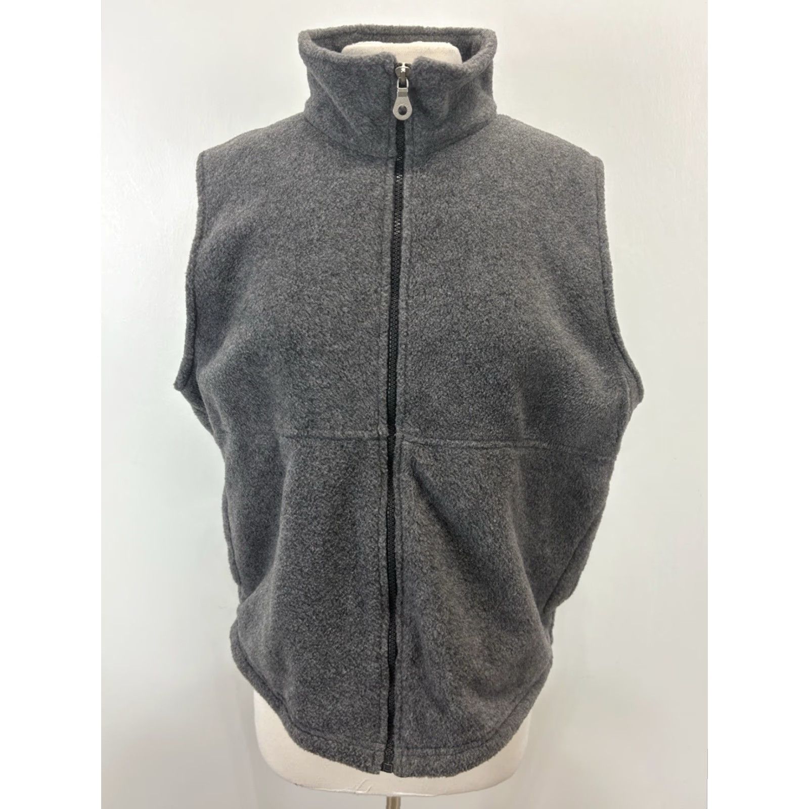 Lands' End VINTAGE Lands' End Fleece Outfit Set Vest & Pants 2-Piece Gray Women Adult Regular Size Chest 23" Inseam 26" Waist 28" 1990s Size 28" / US 6 / IT 42 - 2 Thumbnail