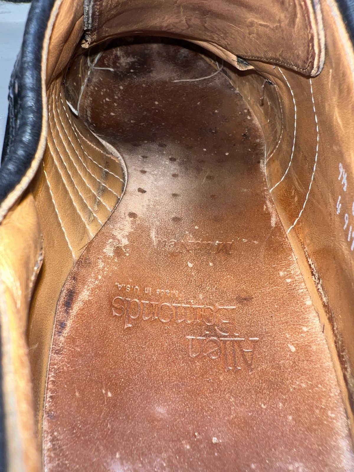 Allen Edmonds Allen Edmonds MacNeil Black Leather Shell Cordovan Wingtip Size US 9.5 / EU 42-43 - 14 Thumbnail