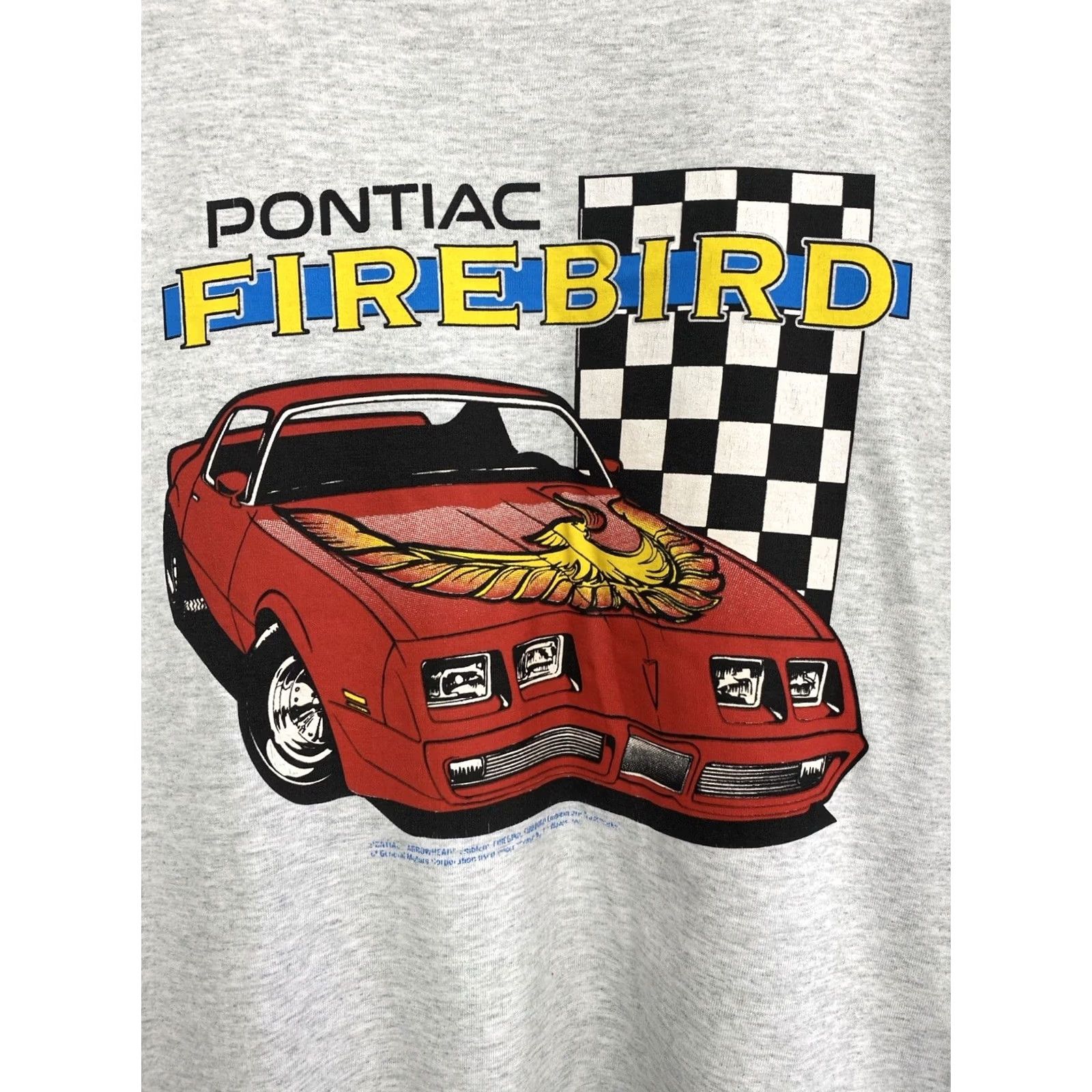 NASCAR VINTAGE Pontiac Firebird Racing NASCAR T-Shirt XL Men Grey 90s Shirt Mens Size US XL / EU 56 / 4 - 4 Thumbnail