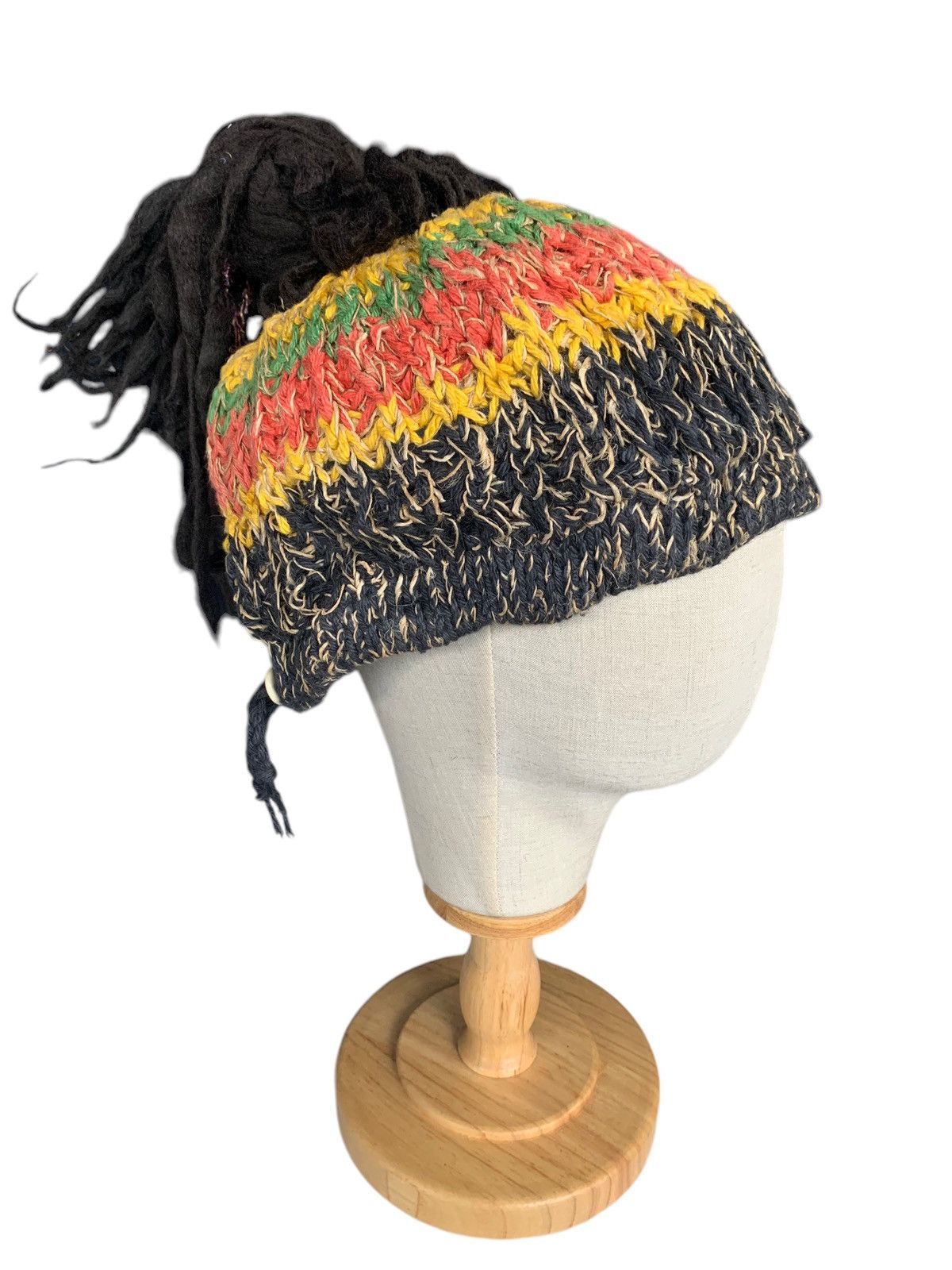Kapital RARE HIPPIES STYLE 🌈 Amina Rasta Crochet knit Beanie Hats Size ONE SIZE - 15 Thumbnail