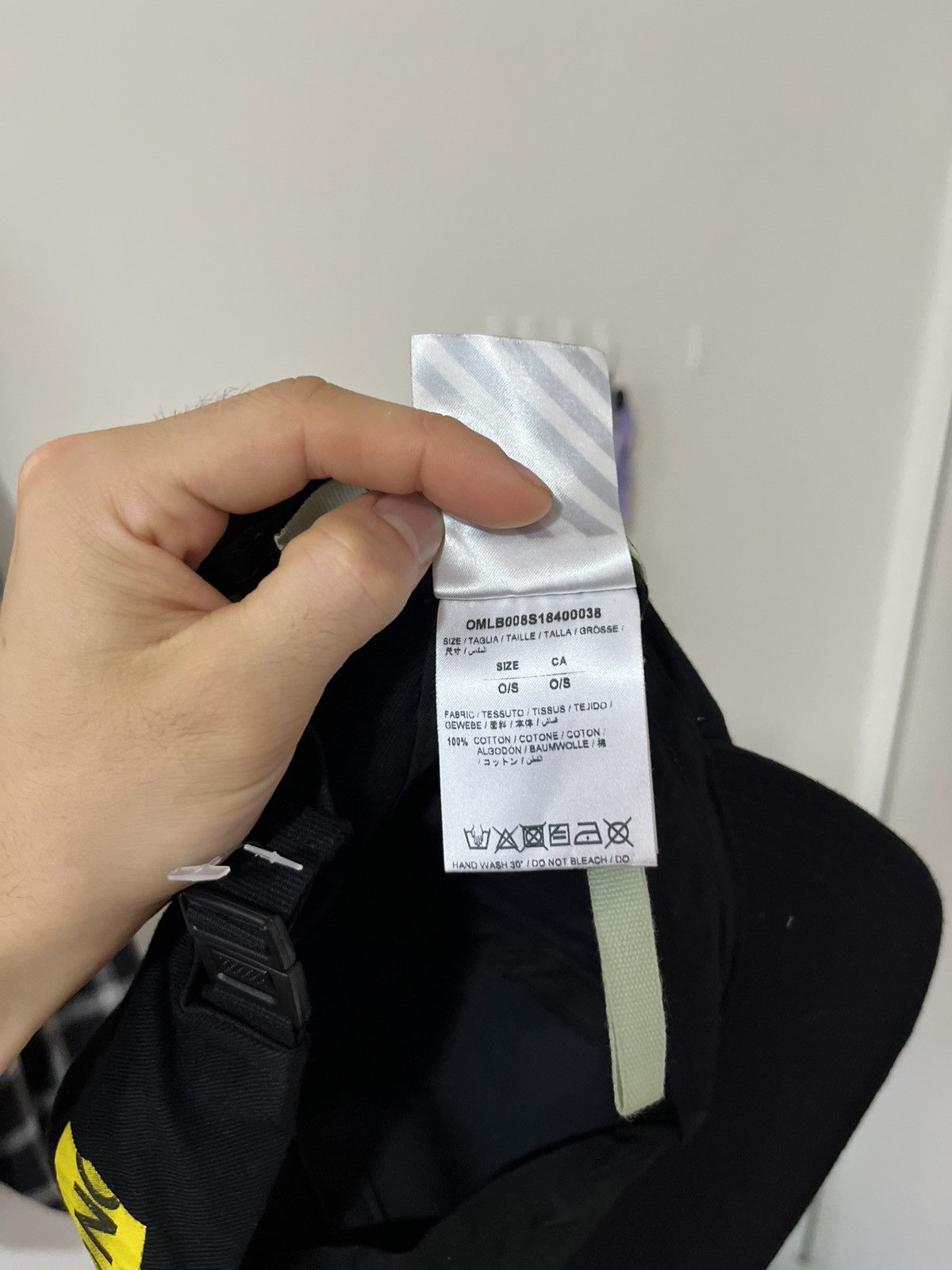 Off-White Off-White Firetape cap black rare Virgil Abloh fire line Size ONE SIZE - 6 Thumbnail
