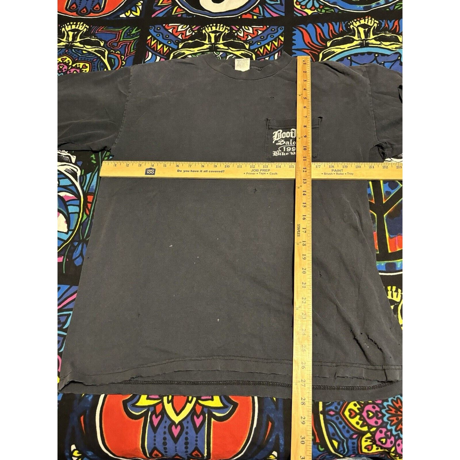 Other vintage black boothill 97 rare shredded faded T-shirt XL Size US XL / EU 56 / 4 - 11 Thumbnail