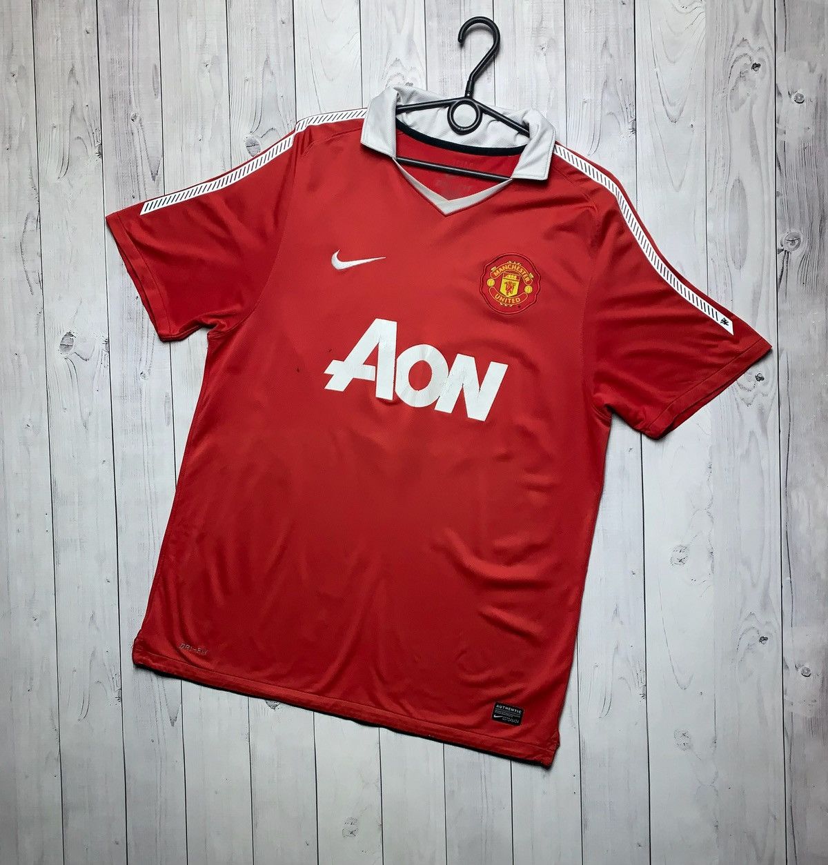 Nike × Vintage Vintage Nike Manchester United soccer jersey 10 Rooney L Size US L / EU 52-54 / 3 - 2 Thumbnail