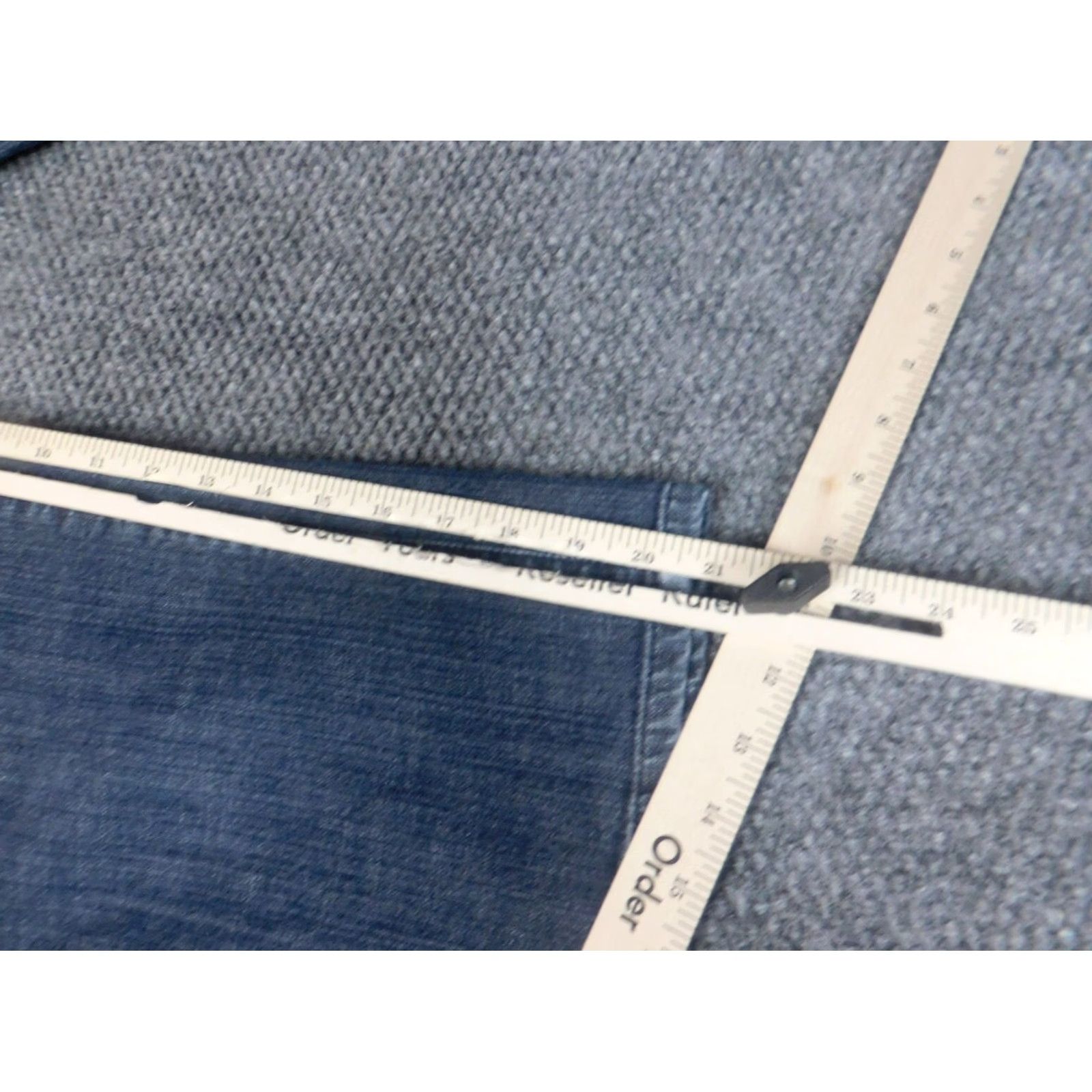 Vintage Chico's Jeans Womens Straight Denim 0.5 Blue Stretch Zipper Regular Inseam 20" Old?: No Size 29" - 6 Thumbnail