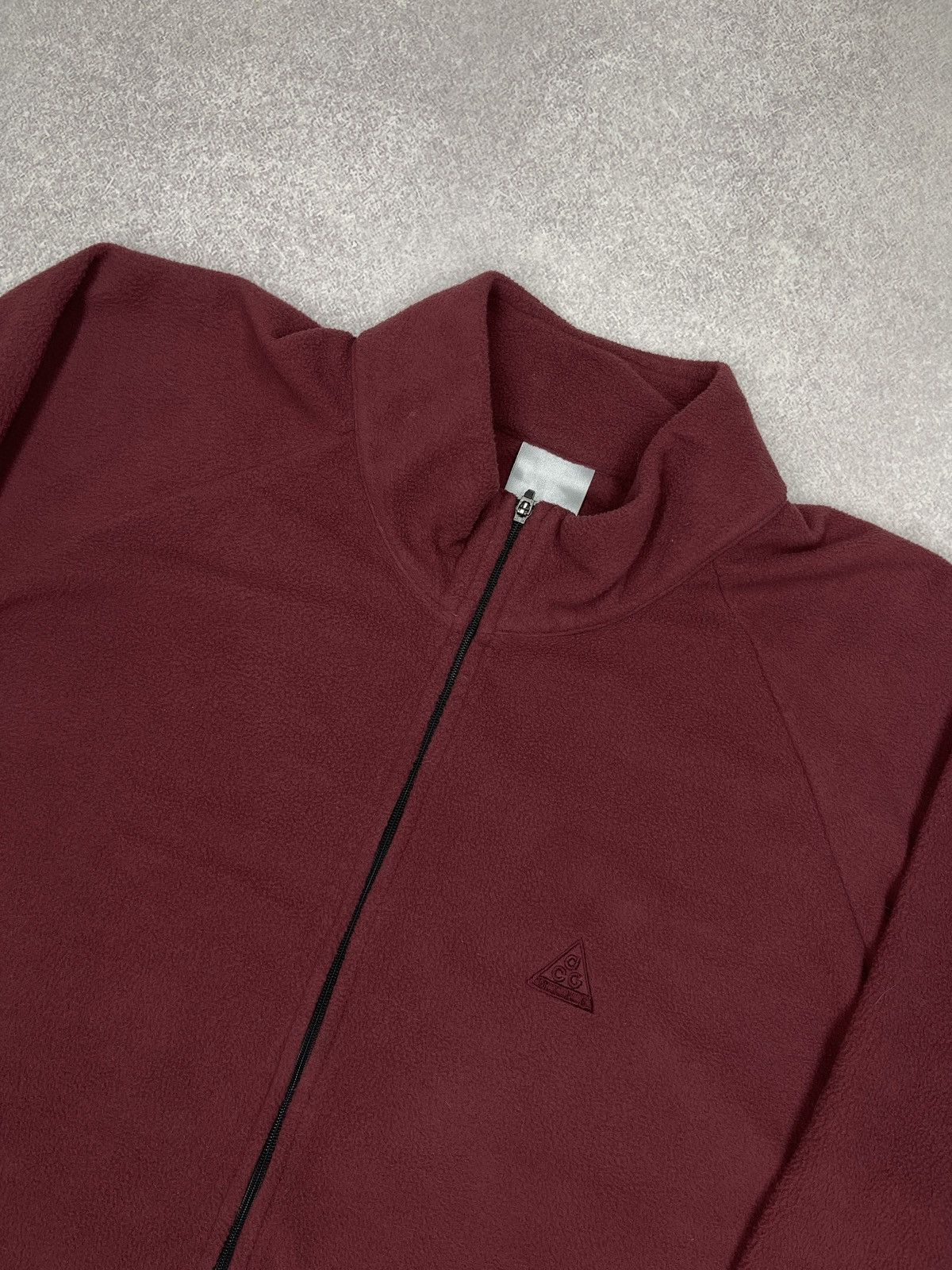 Nike ACG Vintage Nike ACG Therma-Fit 1/4 Zip Fleece Burgundy Size US XL / EU 56 / 4 - 4 Thumbnail