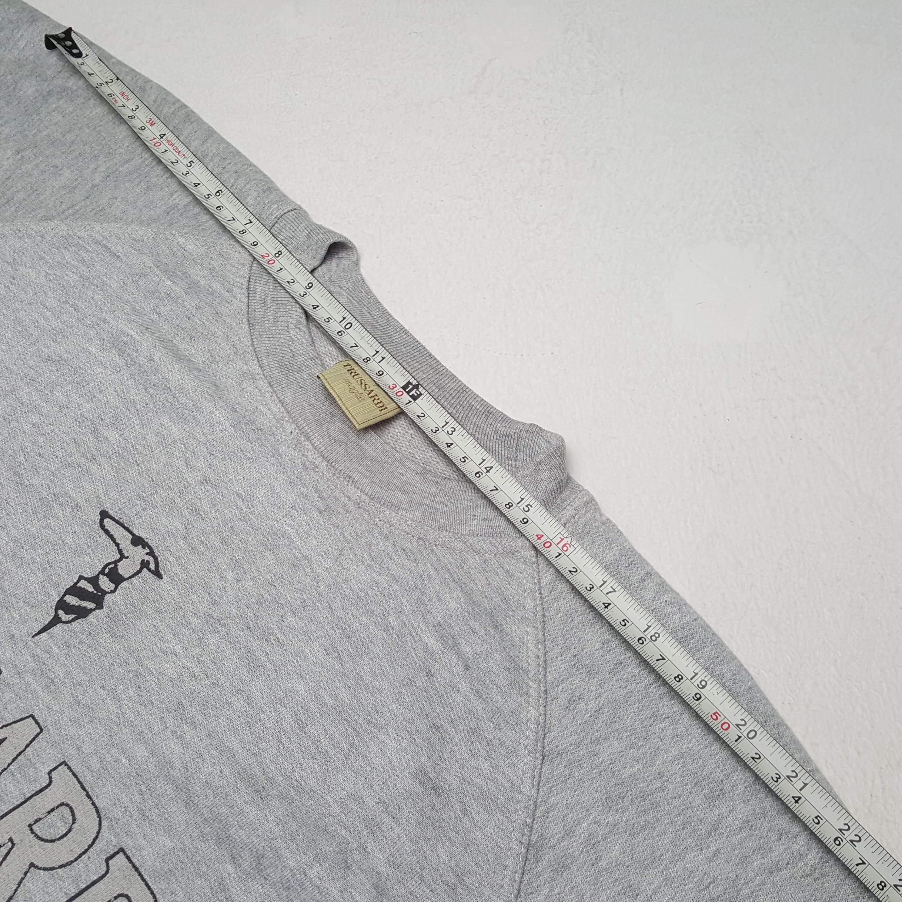 Trussardi × Vintage Vintage TRUSSARDI Italian Brand Big Logo Sweatshirt Size US L / EU 52-54 / 3 - 10 Thumbnail