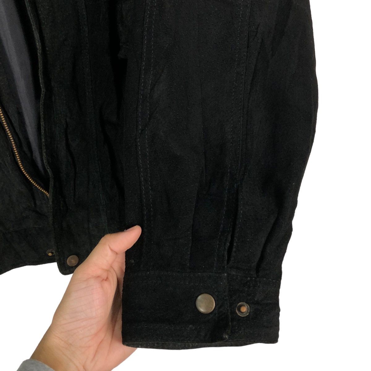 Issey Miyake 🔥Vintage Fly Genuine Leather Jacket Biker Issey Miyake Size US L / EU 52-54 / 3 - 15 Thumbnail
