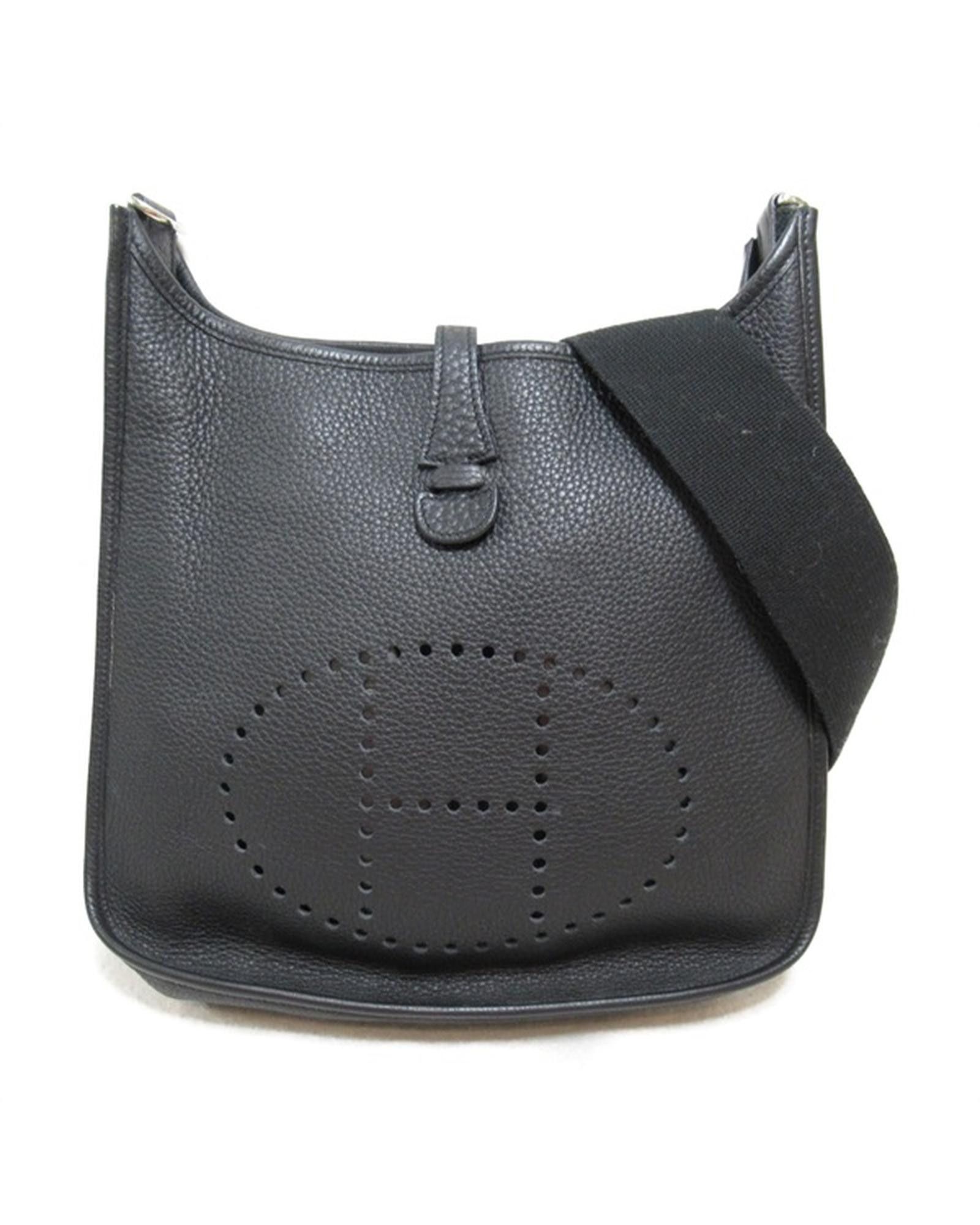 image of Hermes Black Clemence Evelyne Ii Pm Bag, Women's