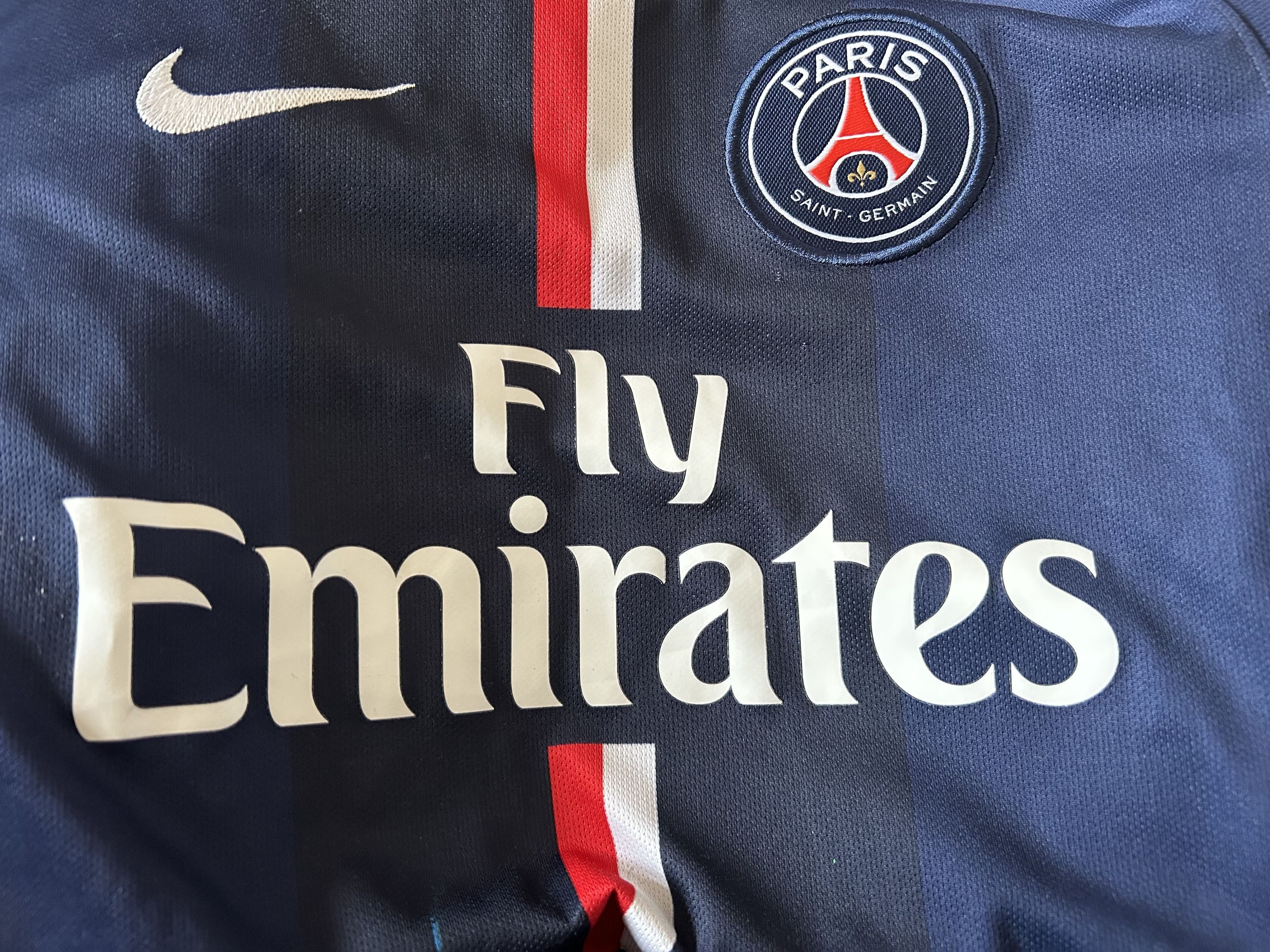 Nike Paris Saint Germain #32 DAVID LUIZ Nike - 2014/2015 147-158 Size US XXS / EU 40 - 5 Thumbnail
