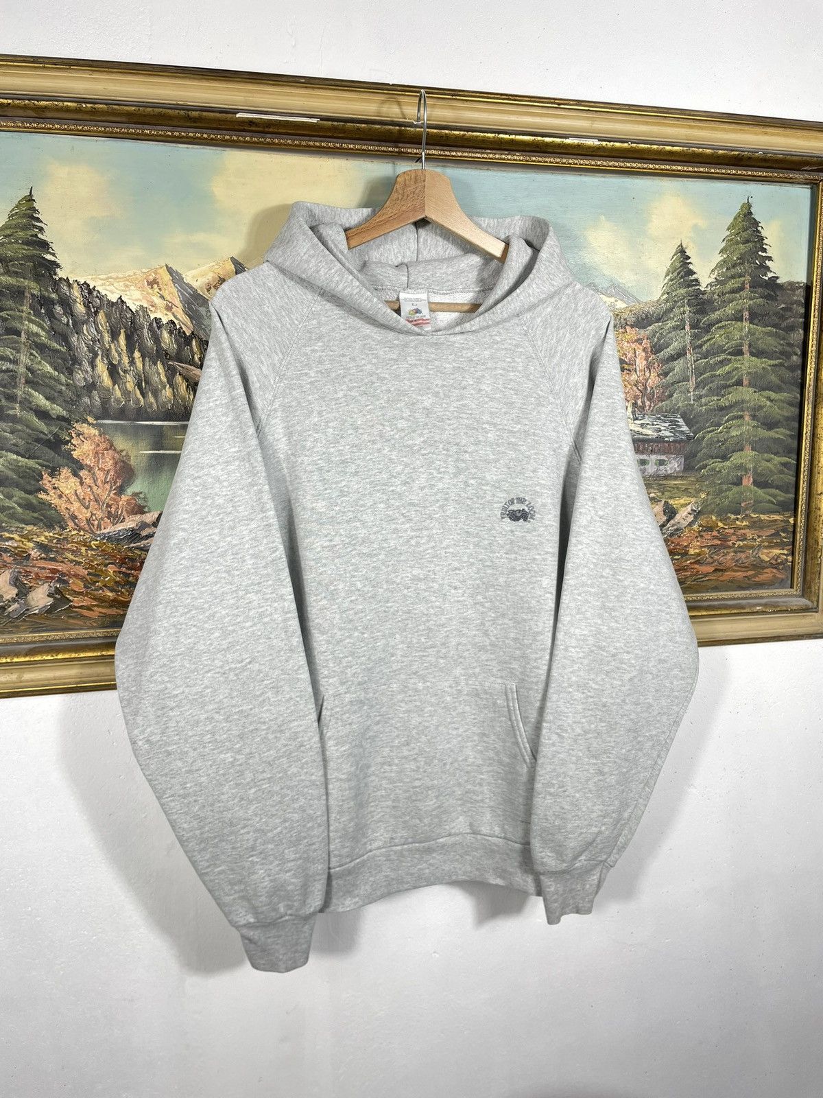 Fruit Of The Loom × Vintage vintage y2k blank oversize baggy hoodie sweatshirt basic y2k Size US L / EU 52-54 / 3 - 3 Thumbnail