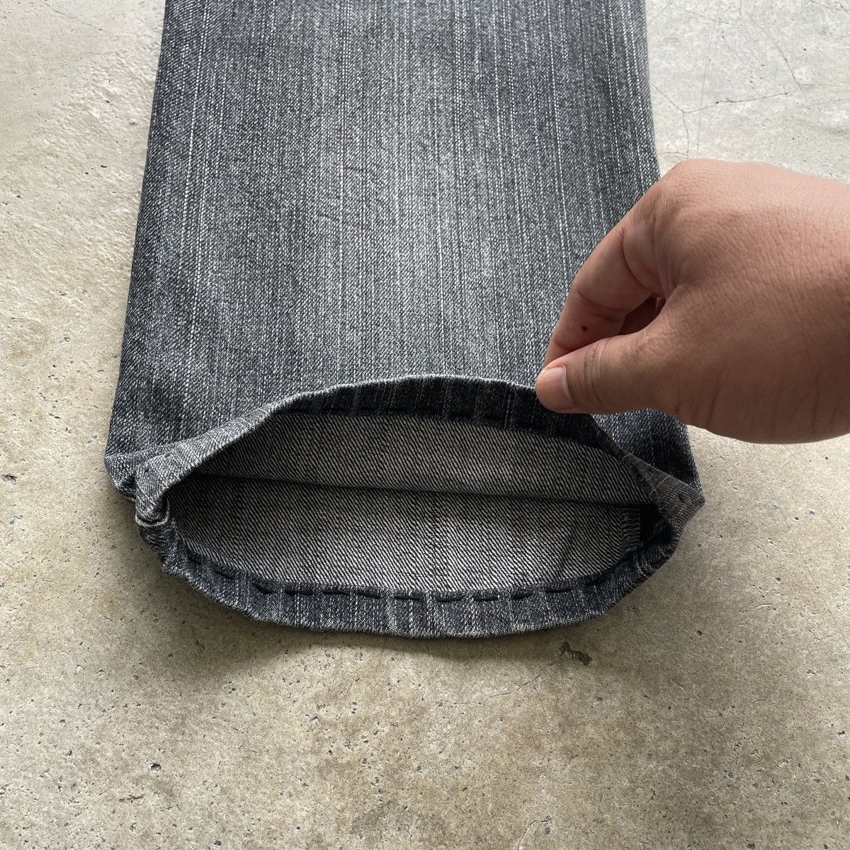 Japanese Brand × Jean × Vintage Vintage Japanese Black Faded Denim Jeans Pants W33x30.5 Size US 33 - 9 Thumbnail