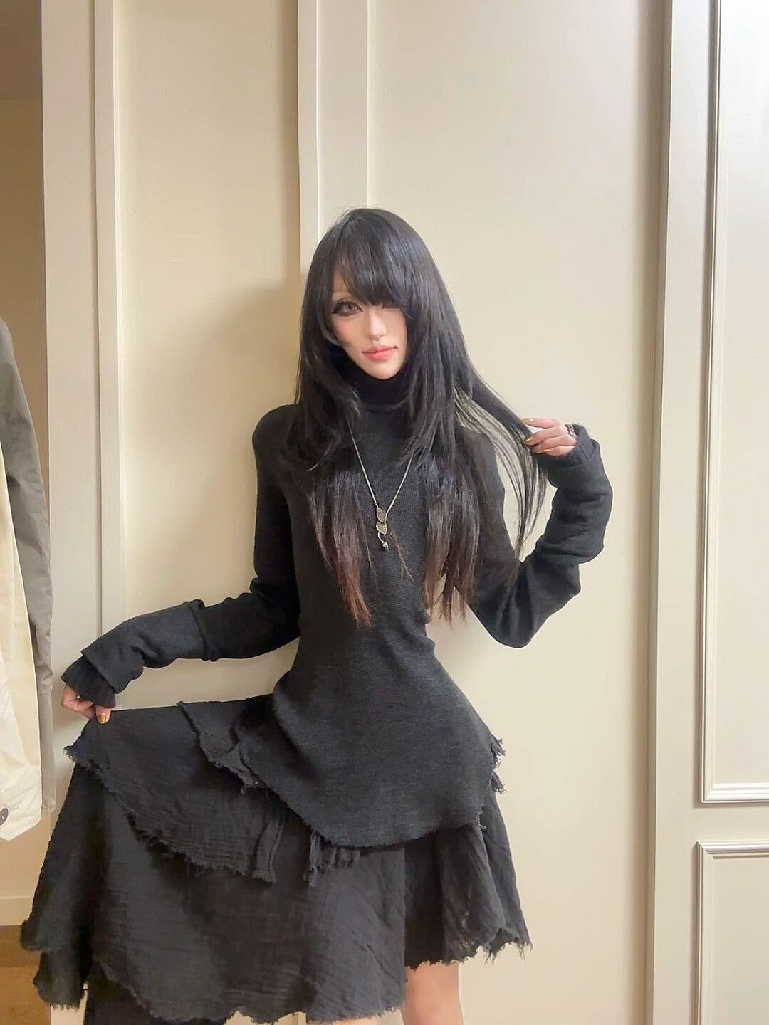 Y's Layered Wool Deconstructed Top by Yohji Yamamoto Size L / US 10 / IT 46 - 1 Thumbnail