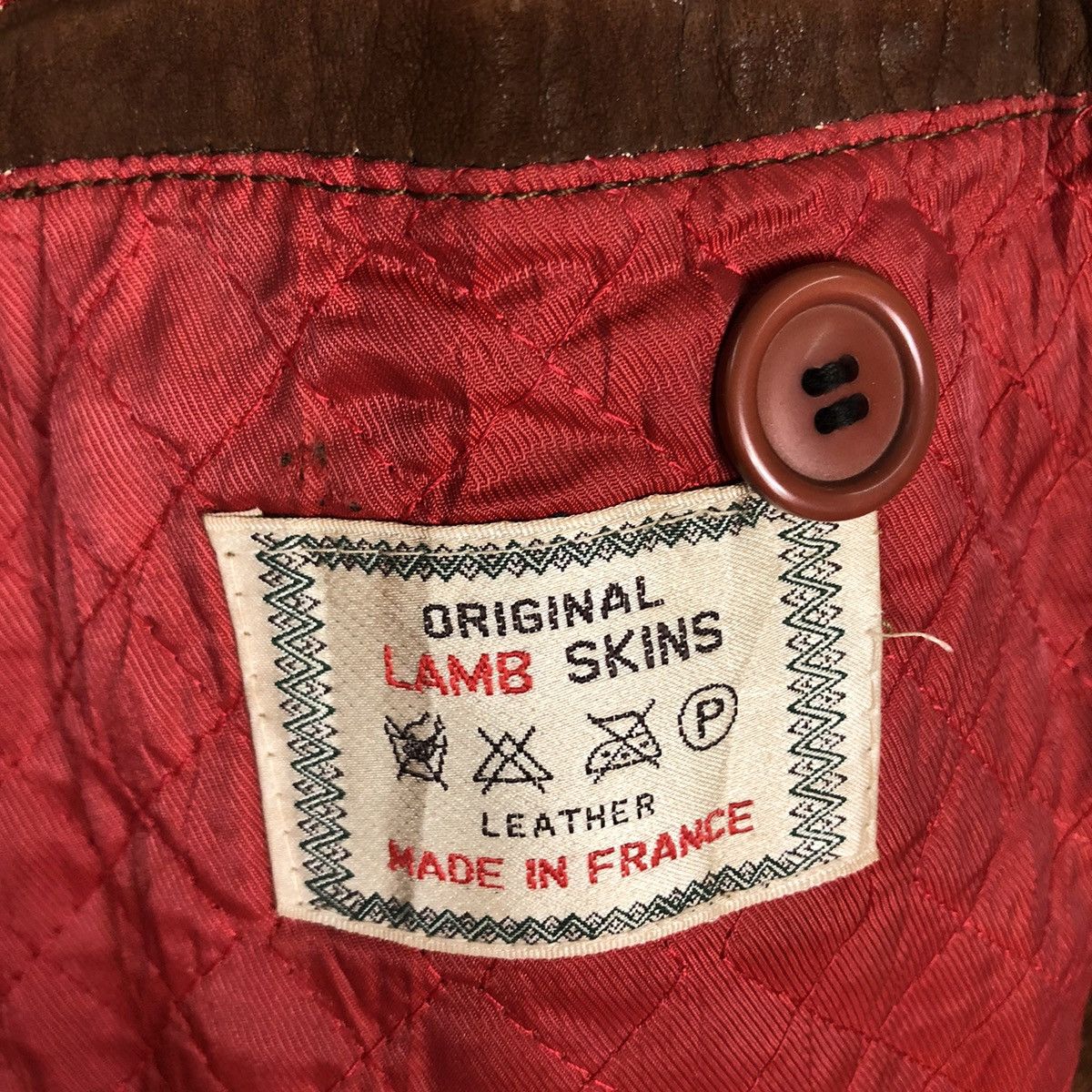 Japanese Brand Vtg Lamb Skin Leather Jacket Made in France Mitsumine Japan Size US L / EU 52-54 / 3 - 18 Thumbnail