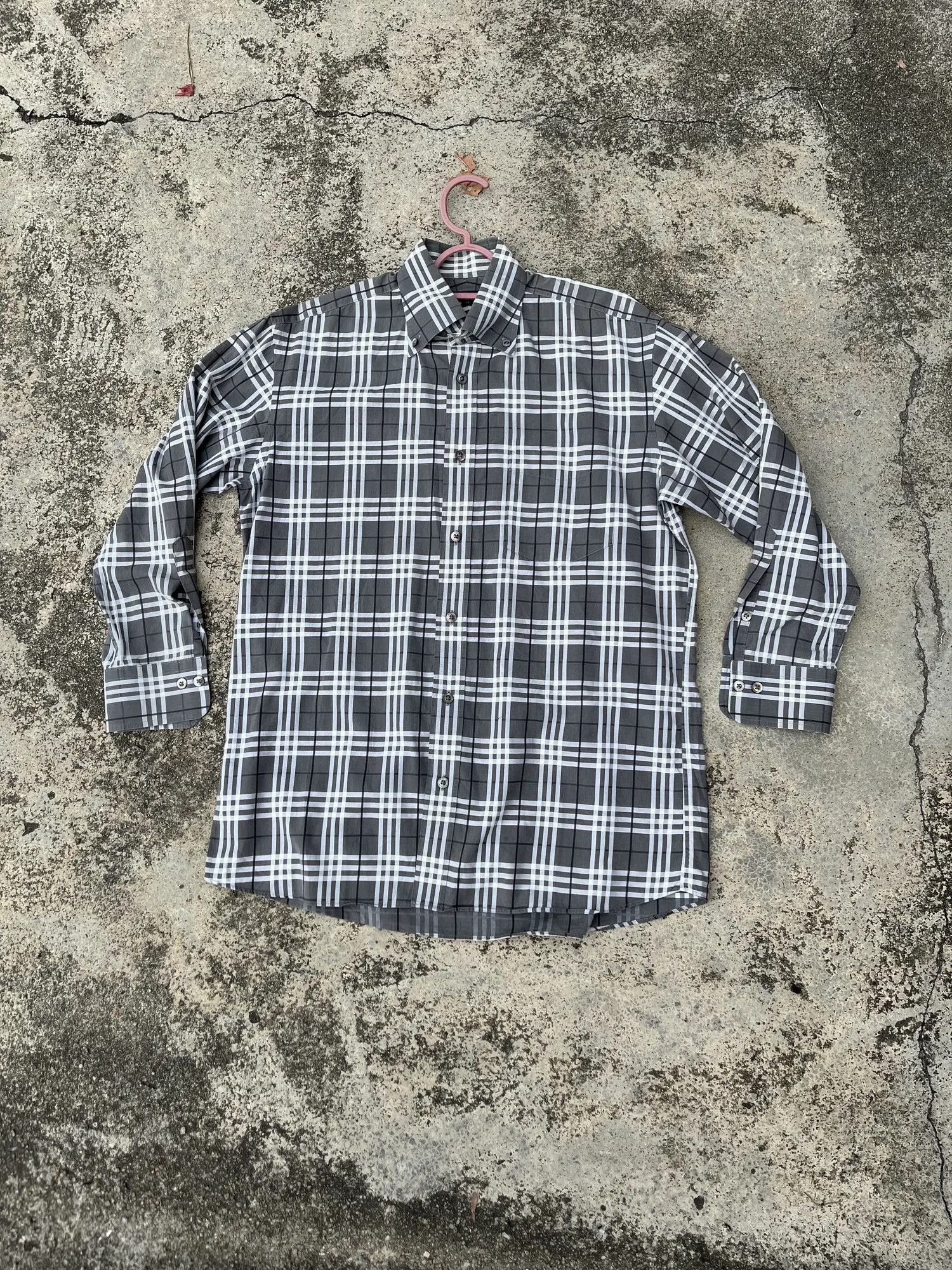 Burberry Burberry Grey Nova Shirts Size US M / EU 48-50 / 2 - 5 Thumbnail
