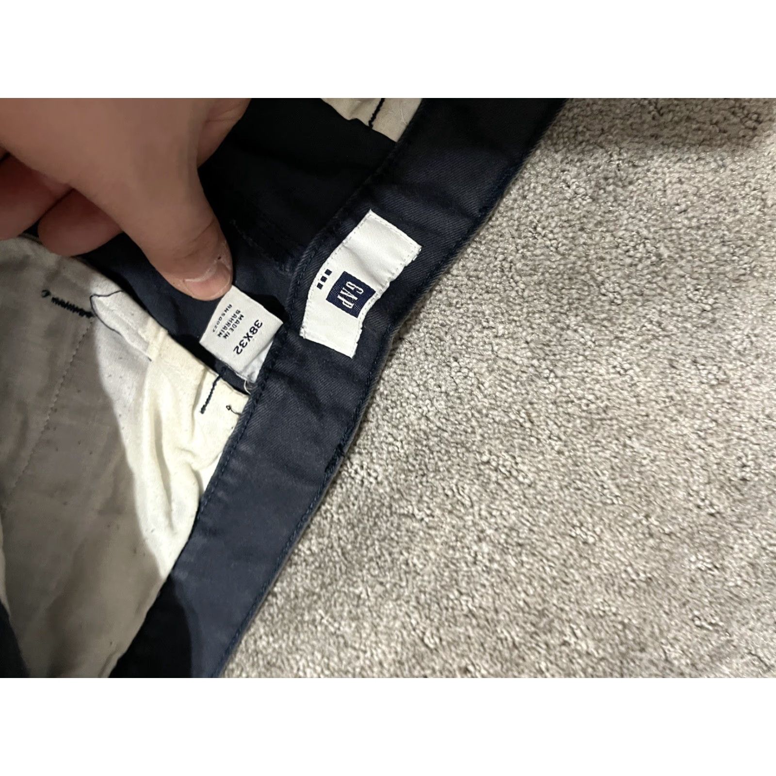 Gap VINTAGE Gap Pants Men's Size 38x32 Navy Blue Chino Slash Pocket Cuffed Pleated Size US 38 / EU 54 - 5 Thumbnail
