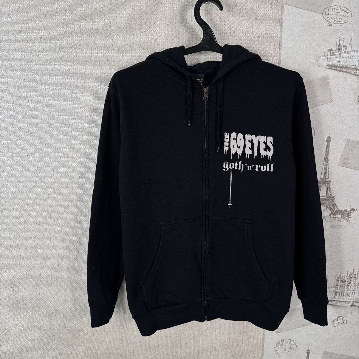 Other Vintage The 69 eyes Hoodie 00s Gothic Rock Skull Black L Size US L / EU 52-54 / 3 - 9 Thumbnail
