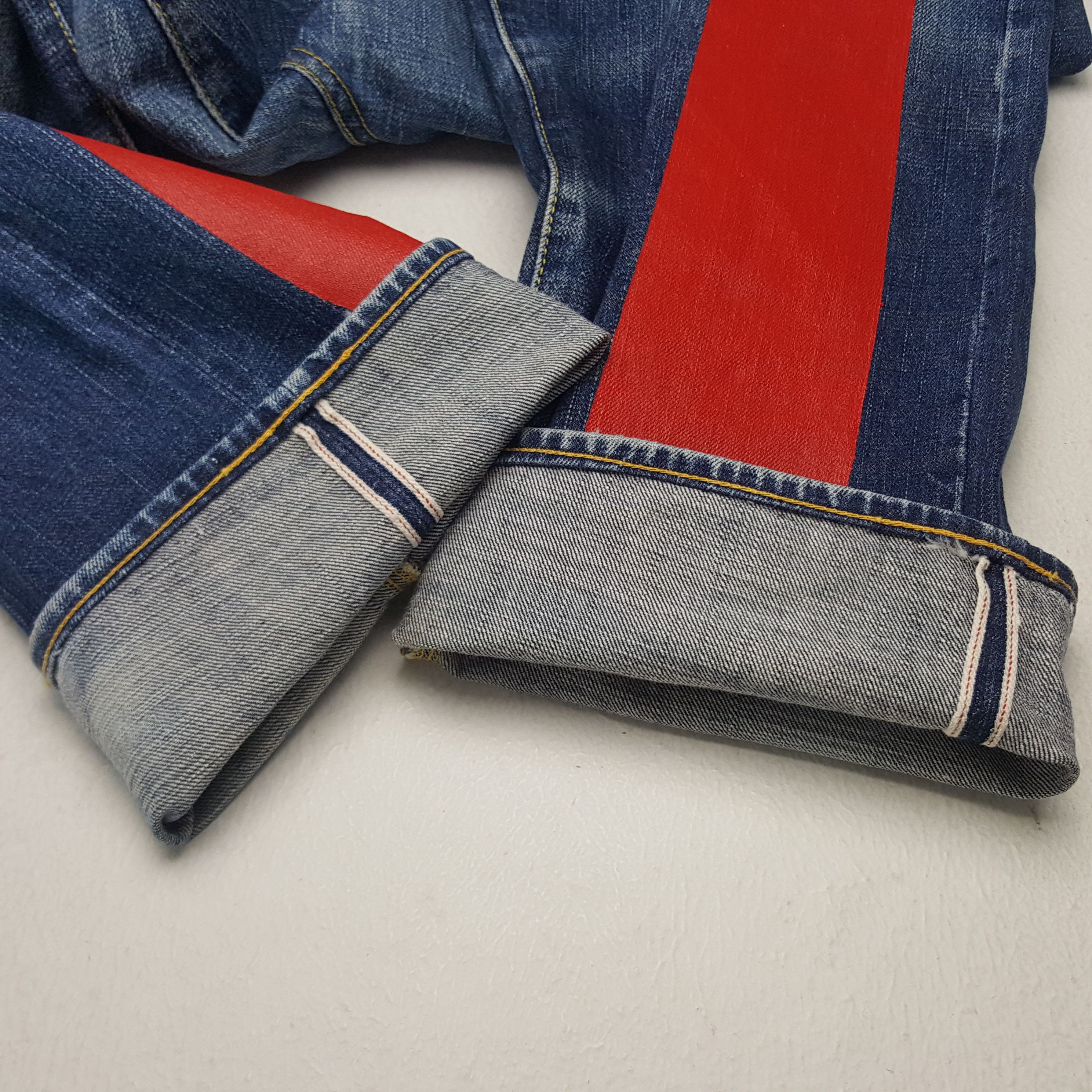 Evisu × Japanese Brand × Vintage Vintage Evisu Paris Japanese Brand Daicock Custom Denim Jean Size US 28 / EU 44 - 14 Thumbnail