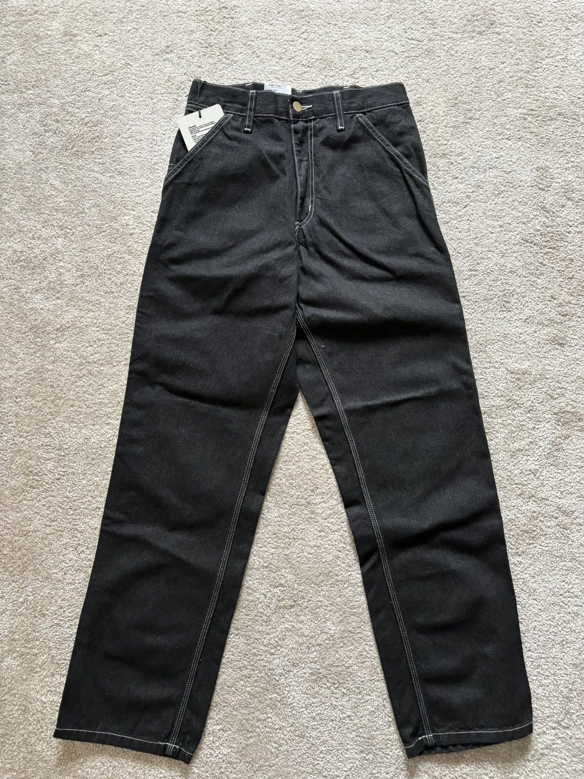 Carhartt Wip Carhartt WIP Simple Pant – Black Denim One Wash / W27 L32 Size US 27 - 2 Thumbnail