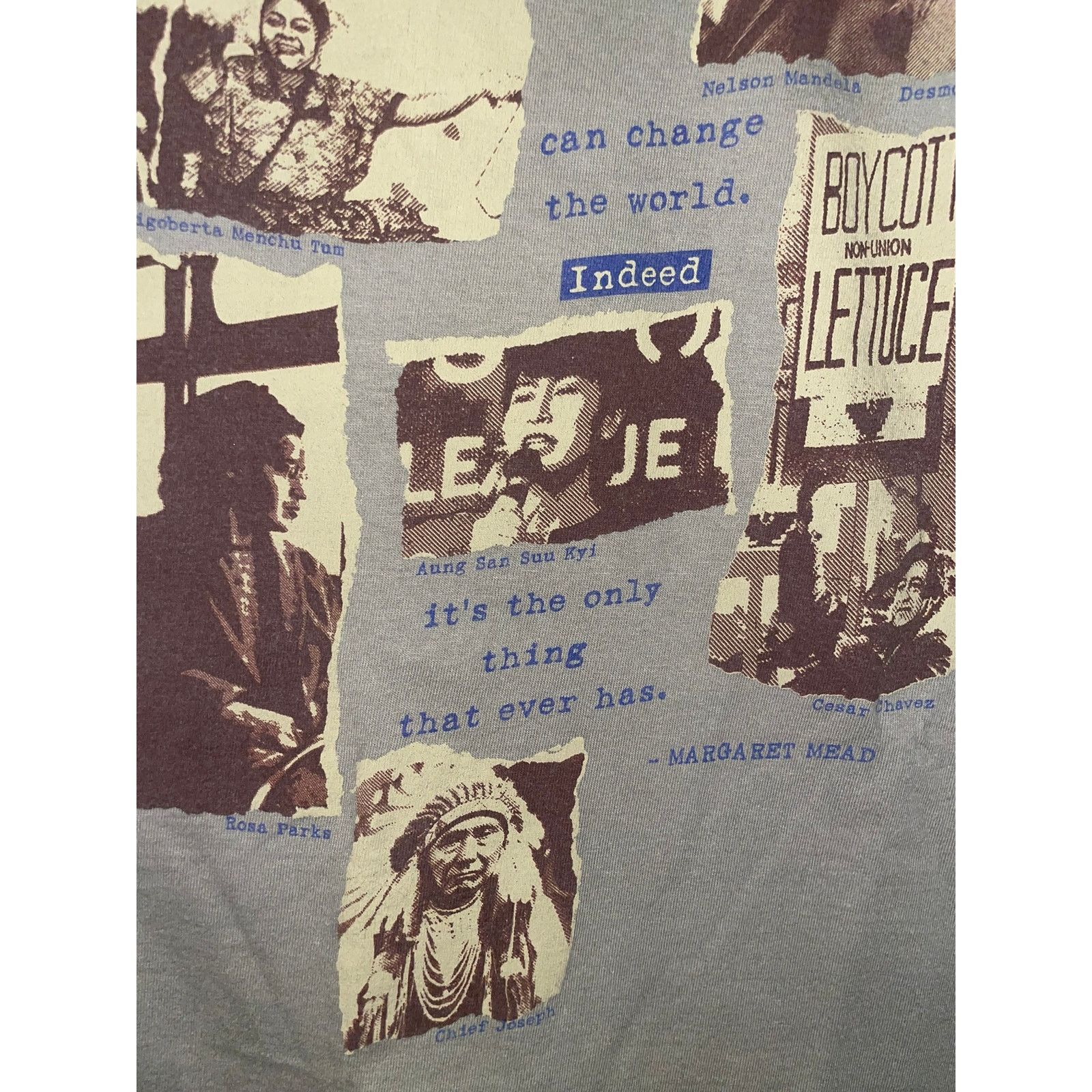 Vintage Vintage Never Doubt Margaret Mead Change The World XL Tee Size US XL / EU 56 / 4 - 4 Thumbnail
