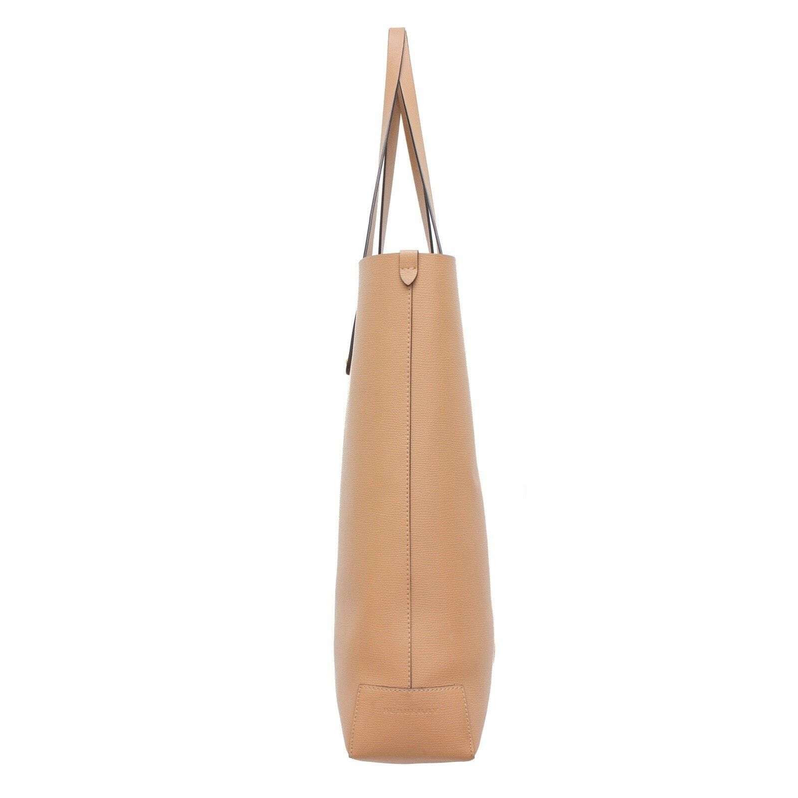 Burberry 1.8k$ Burberry Camel XL Leather Haymarket Check Tote Bag Size ONE SIZE - 4 Thumbnail
