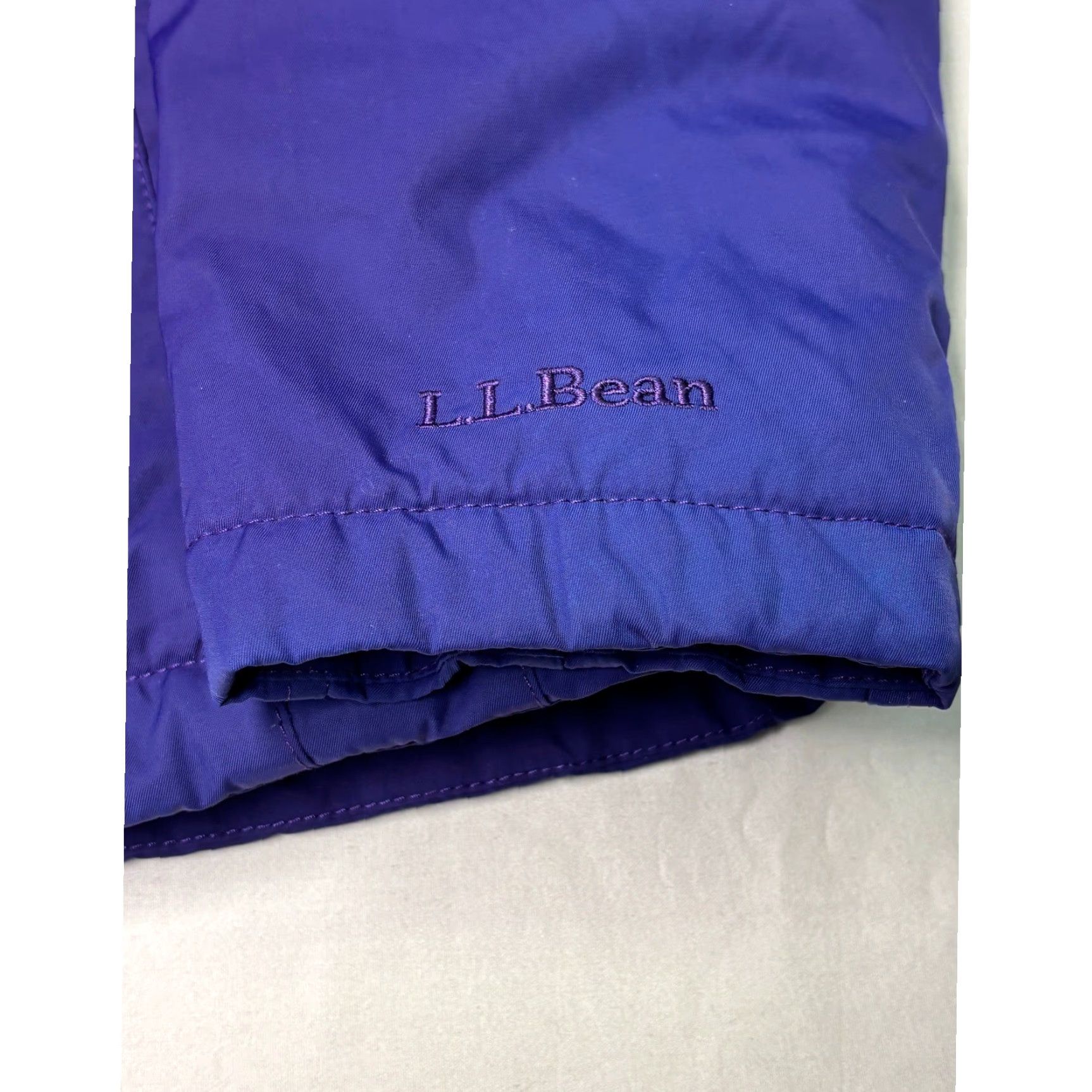 Vintage L.L.Bean Purple Hooded Jacket Women's XS Fleece Lined Insulated Waterproof Anorak Zip Pocket Microfleece Size XS / US 0-2 / IT 36-38 - 2 Thumbnail
