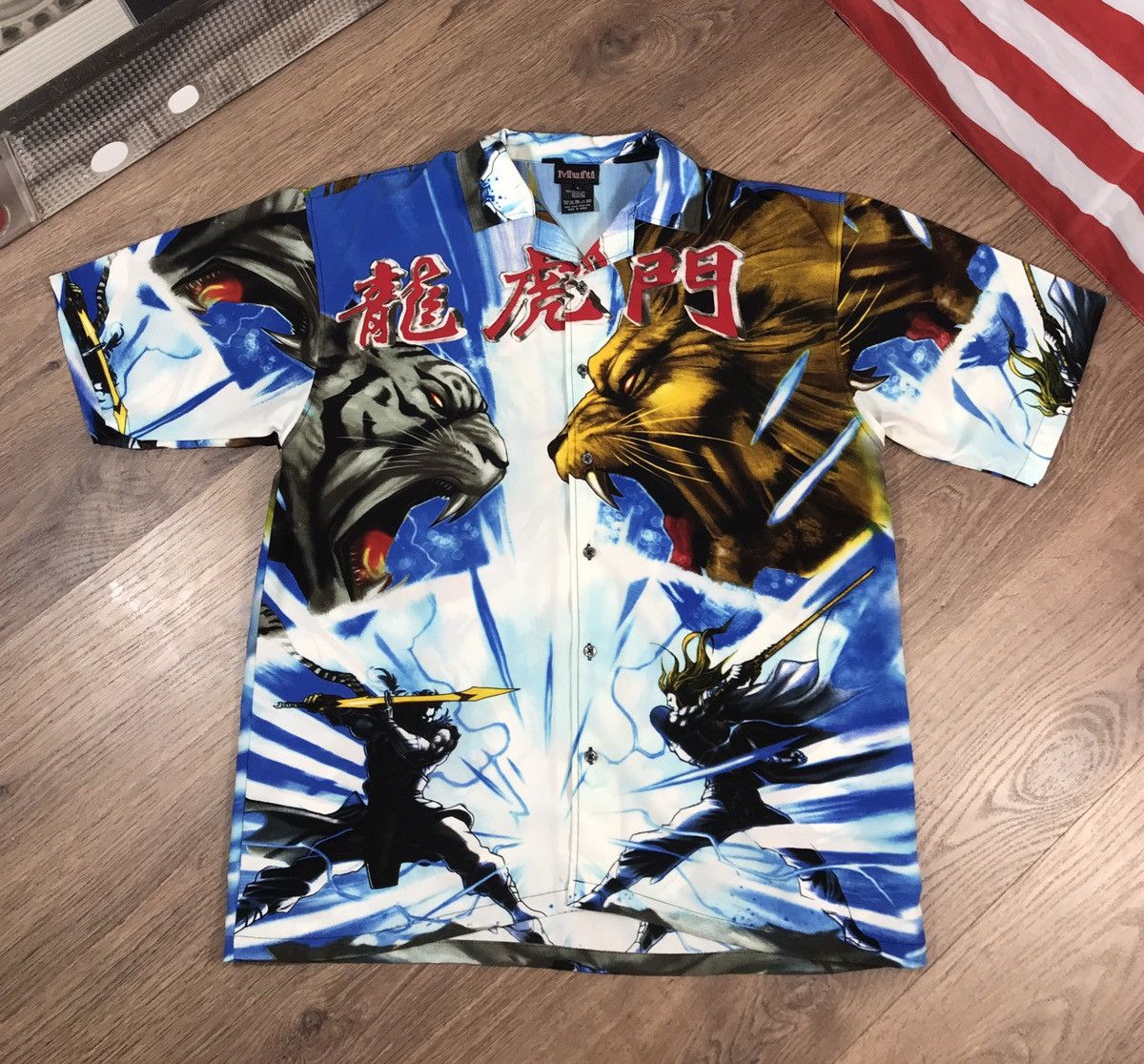 Japanese Brand × Vintage Vintage Y2K La Gate Sports Tiger Samuraij Size US L / EU 52-54 / 3 - 1 Thumbnail