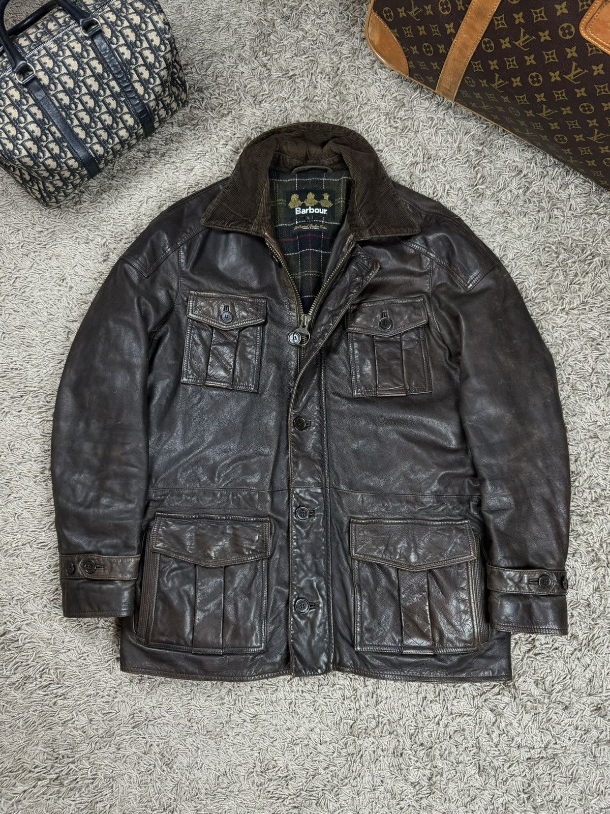 Barbour Leather jacket Barbour England jacket original item Size US XXL / EU 58 / 5 - 1 Thumbnail