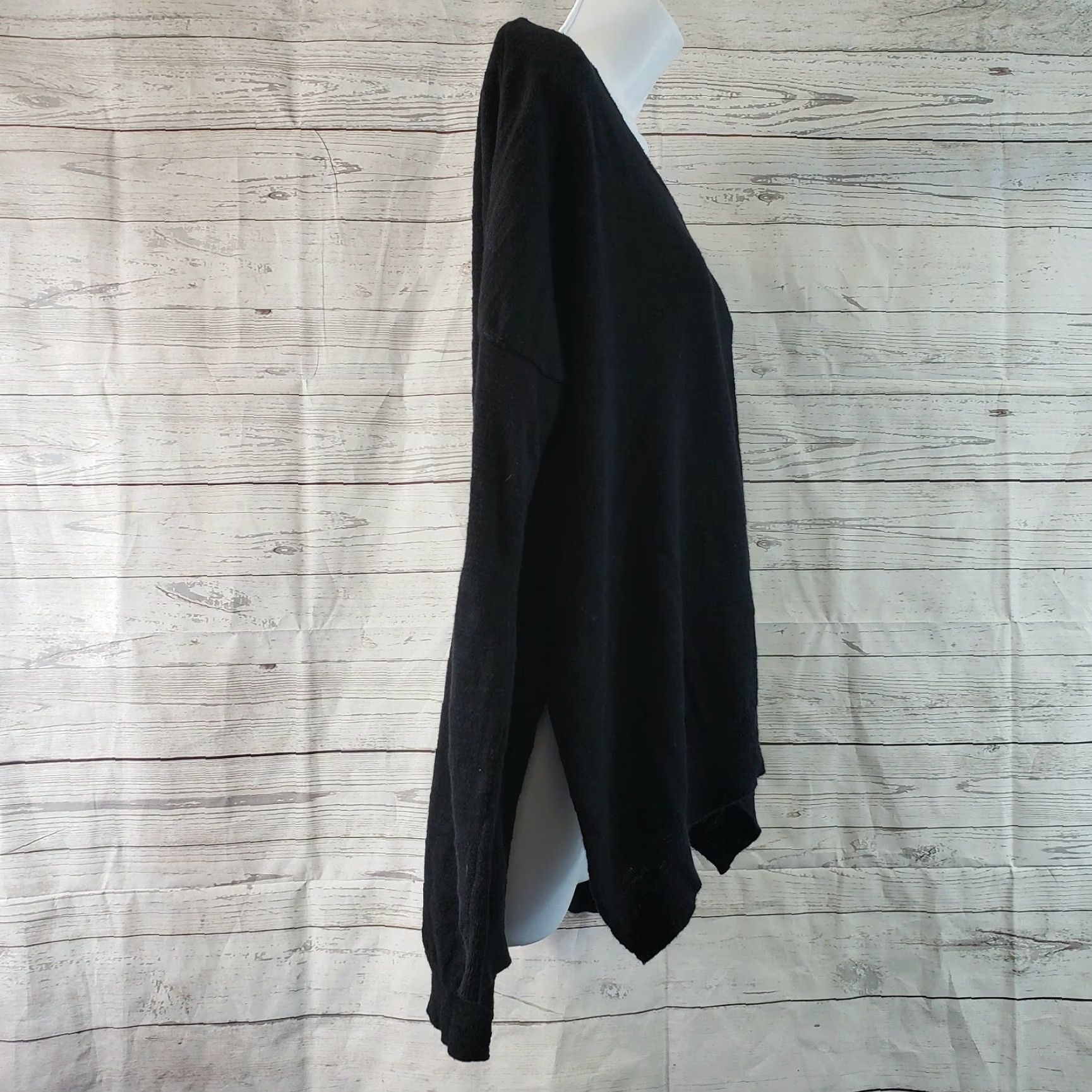 Vintage Moth Womens Long Sleeve Knit Top Pullover Oversized Black Small Shirt Womens MOTH Black 90s? Size S / US 4 / IT 40 - 3 Thumbnail