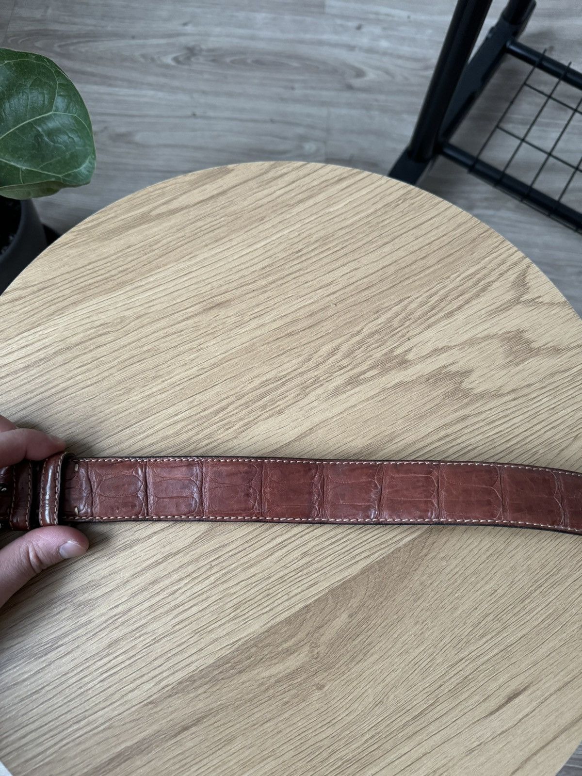 Brioni × Vintage Vintage Brioni Genuine Crocodile Leather Belt Size ONE SIZE - 4 Thumbnail