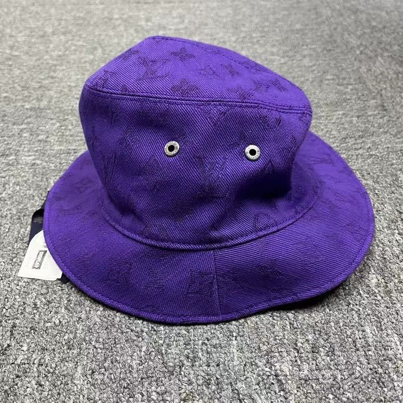 Louis Vuitton Louis Vuitton Black and purple double-faced fisherman's ha Size ONE SIZE - 3 Thumbnail
