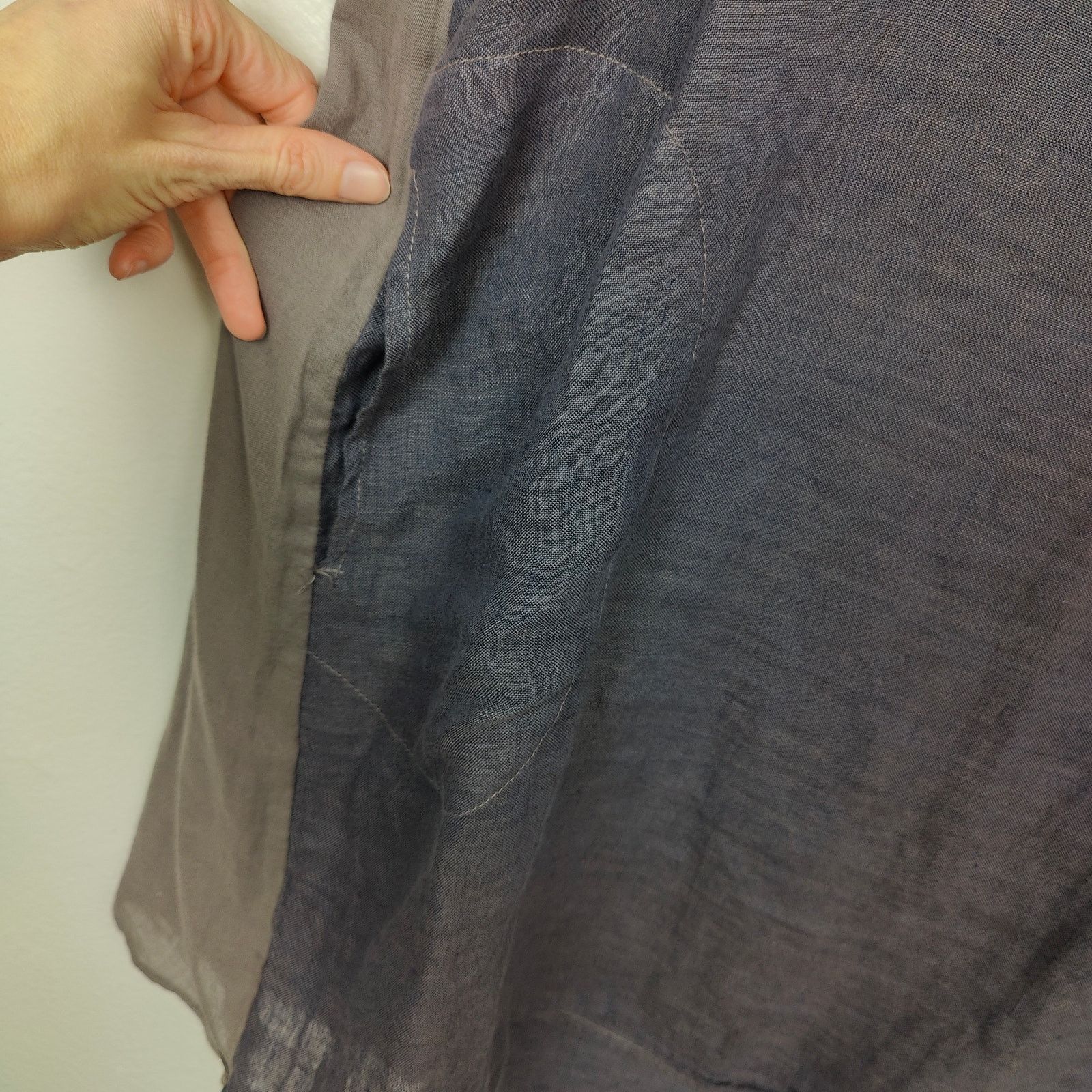 CP Shades CP Shades Linen Cotton Tunic Top Womens Small Gray Size S / US 4 / IT 40 - 3 Thumbnail