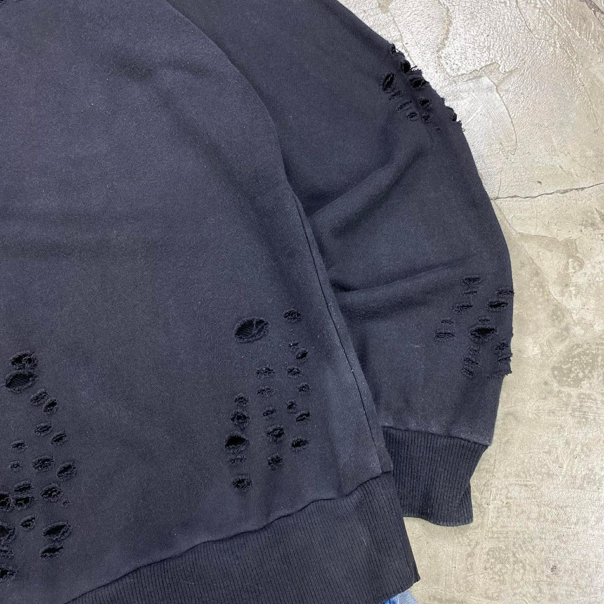 Maison MIHARA YASUHIRO FW2013 Distressed Layered Sweatshirt Size US XXS / EU 40 - 5 Thumbnail