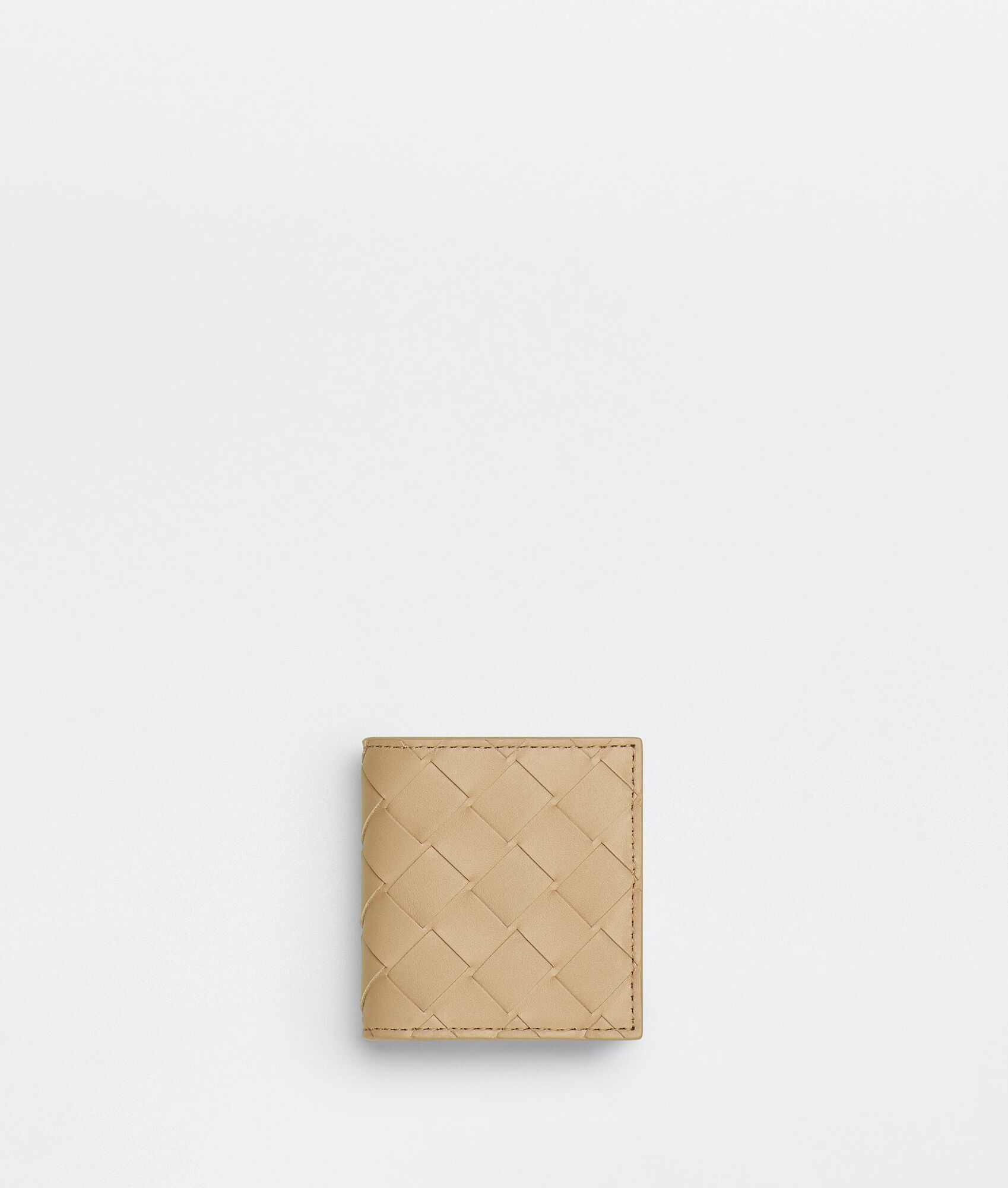 Bottega Veneta o1loc1c0325 Size: OS / 596579 Folded Coin Purse in Beige Size ONE SIZE - 1 Thumbnail