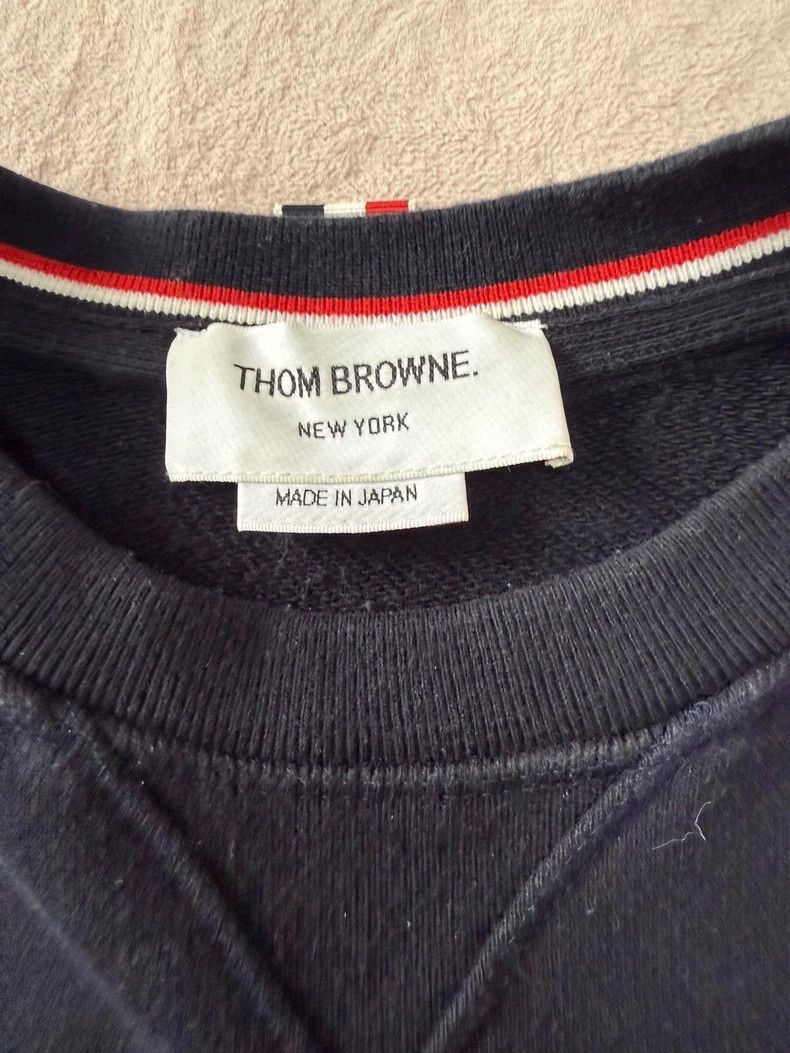 Thom Browne Thom browne Classic four-striped round-neck pullover sweats Size US XXL / EU 58 / 5 - 5 Thumbnail