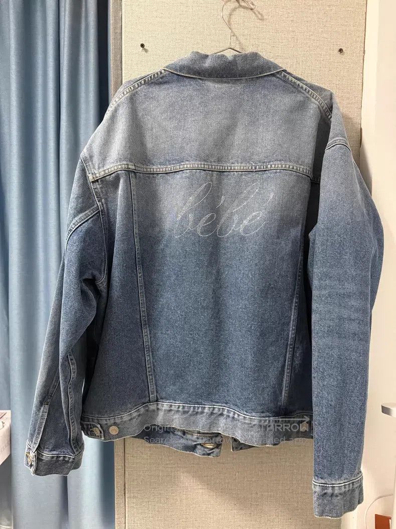 Balenciaga Balenciaga Water-Washed Back BeBe Crystal Denim Jacket Size XXS / US 00 / IT 34 - 4 Thumbnail