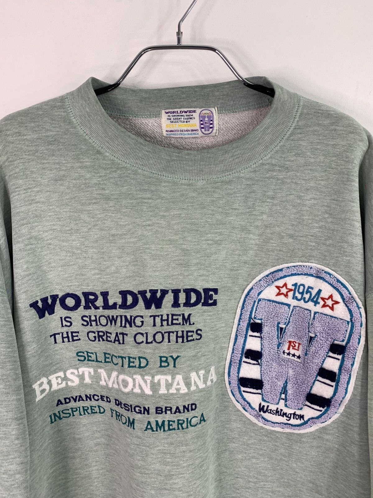 Other × Vintage Vintage Worldwide Best Montana 1954 Sweatshirt XL Size Size US XL / EU 56 / 4 - 5 Thumbnail