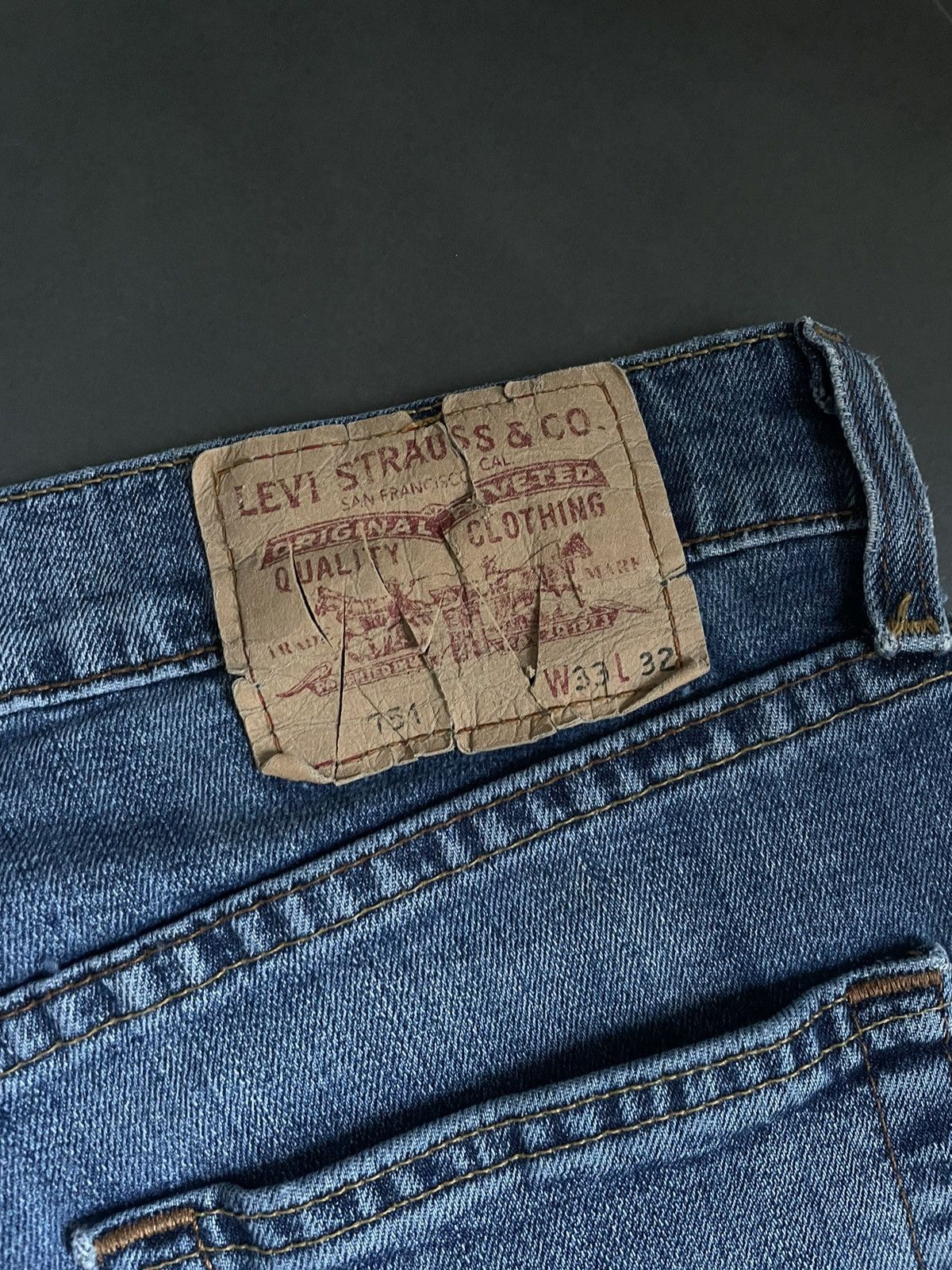 Levi's Vintage Trashed Distressed Levi’s 751 Jeans Made In USA Y2k Size US 32 / EU 48 - 12 Thumbnail