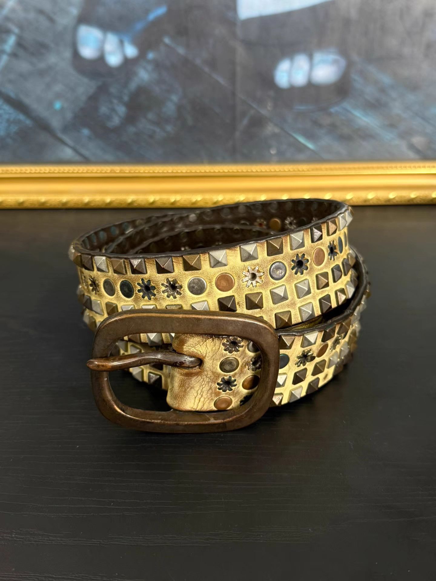 Marithe + Francois Girbaud MFG Vintage Rivet Belt K20 Size ONE SIZE - 1 Thumbnail