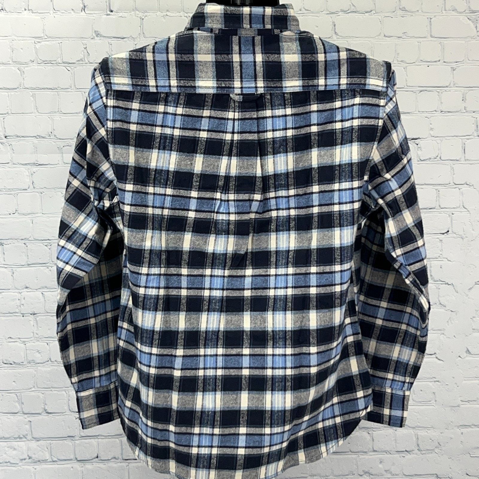 JACHS NY JACHS Brawny Flannel Button Front Shirt Western Blue M Size US M / EU 48-50 / 2 - 3 Thumbnail