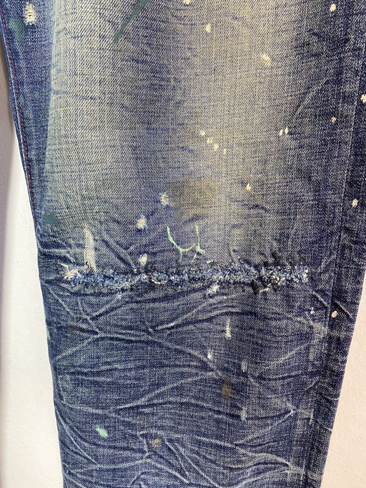 Ralph Lauren Ralph Lauren Distressed Denim Jeans Paint Splatter Size 39 Size US 39 - 16 Thumbnail