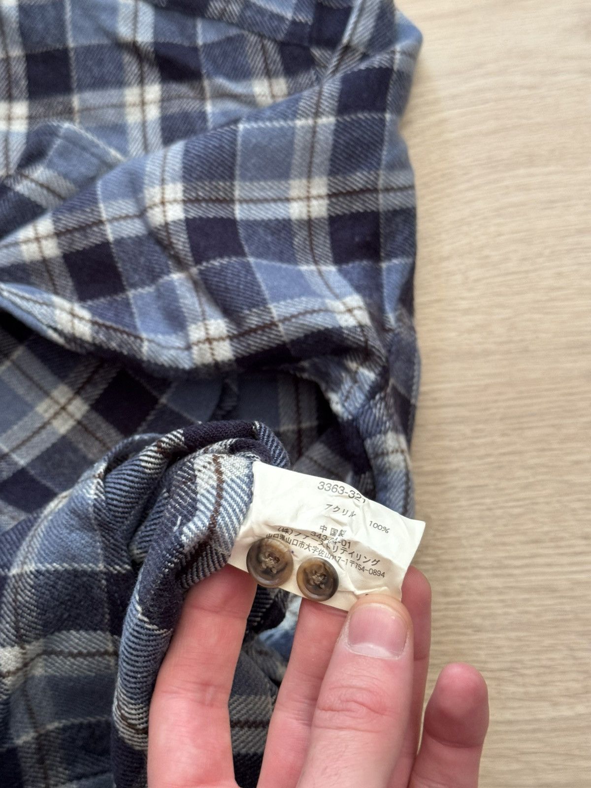 Uniqlo Vintage 00’s Uniqlo Japanese Flannel Shirt Size US M / EU 48-50 / 2 - 5 Thumbnail