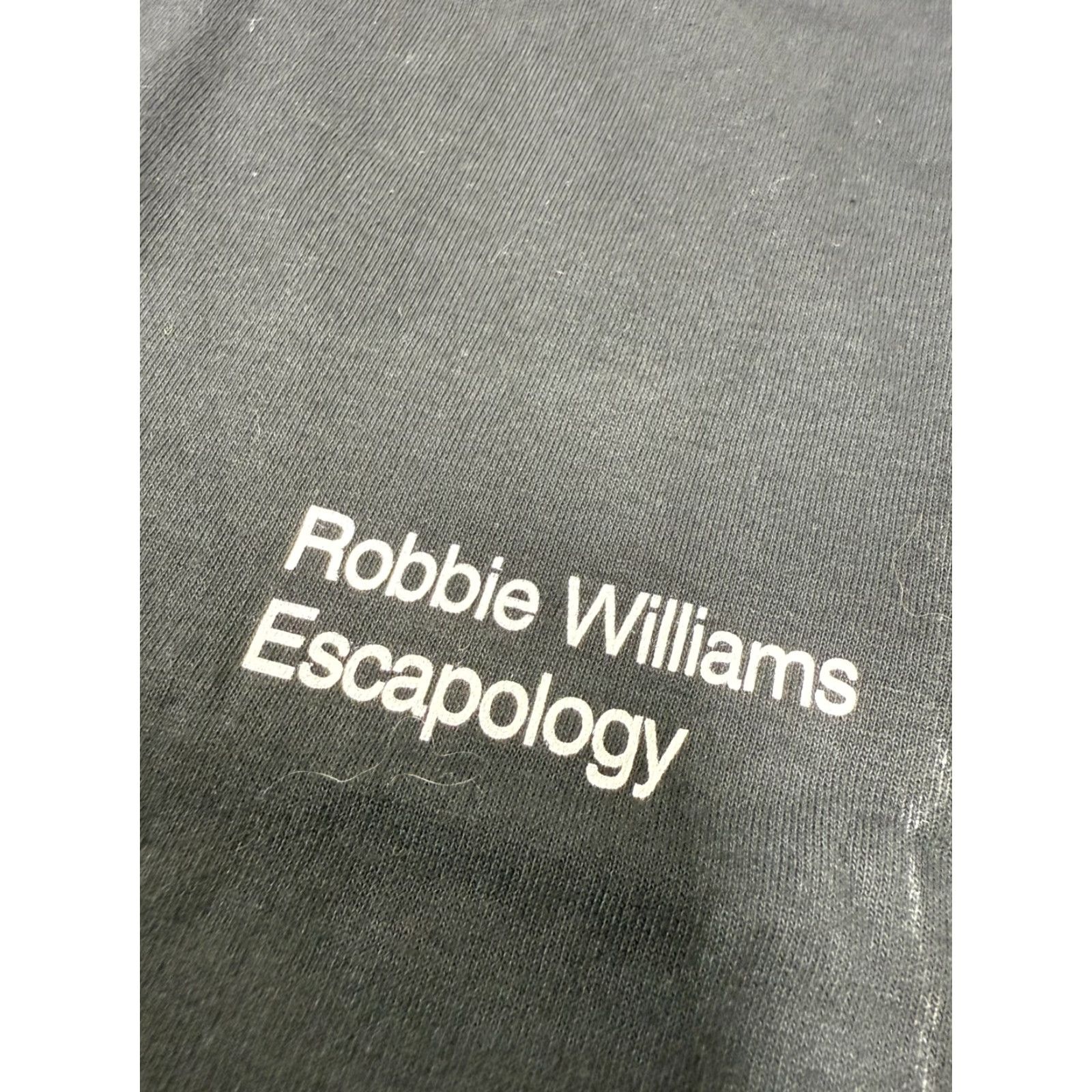 Gildan VINTAGE Gildan Robbie Williams Escapology T-Shirt XL Black Graphic Print 2000s Mens Size US XL / EU 56 / 4 - 3 Thumbnail