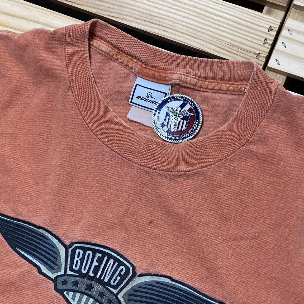 Other Vintage Boeing Orange Aerospace Tee Size Large Size US L / EU 52-54 / 3 - 4 Thumbnail