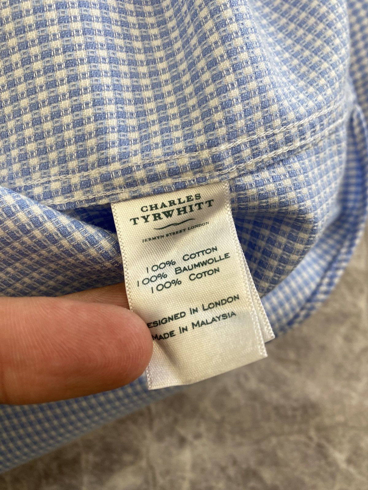 Charles Tyrwhitt Charles Tyrwhitt Houndstooth Button Shirt Size: 16 Size US M / EU 48-50 / 2 - 6 Thumbnail