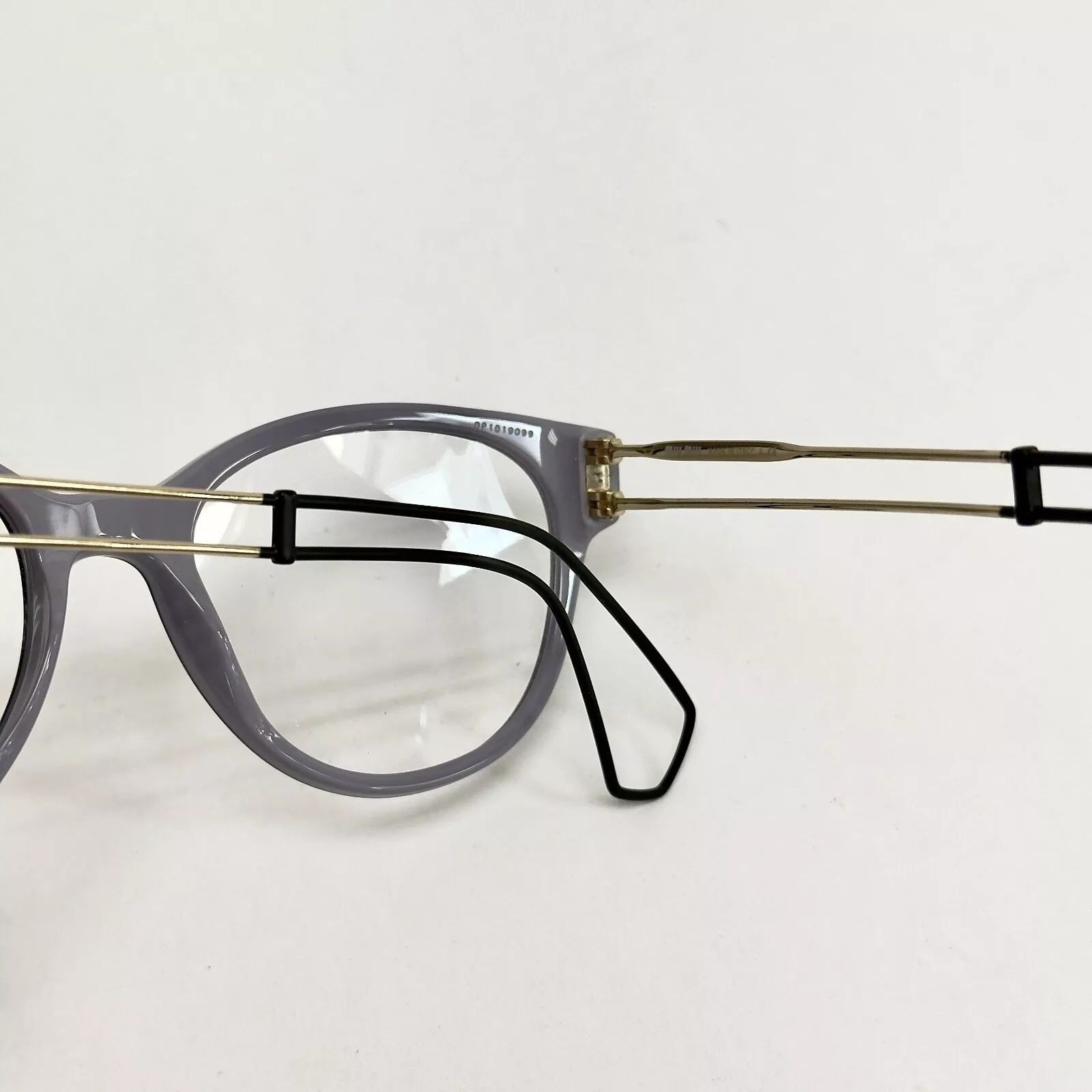 Miu Miu MIU MIU 03P MU03PV Lilac Violet Gold Optical Frame Size ONE SIZE - 4 Thumbnail