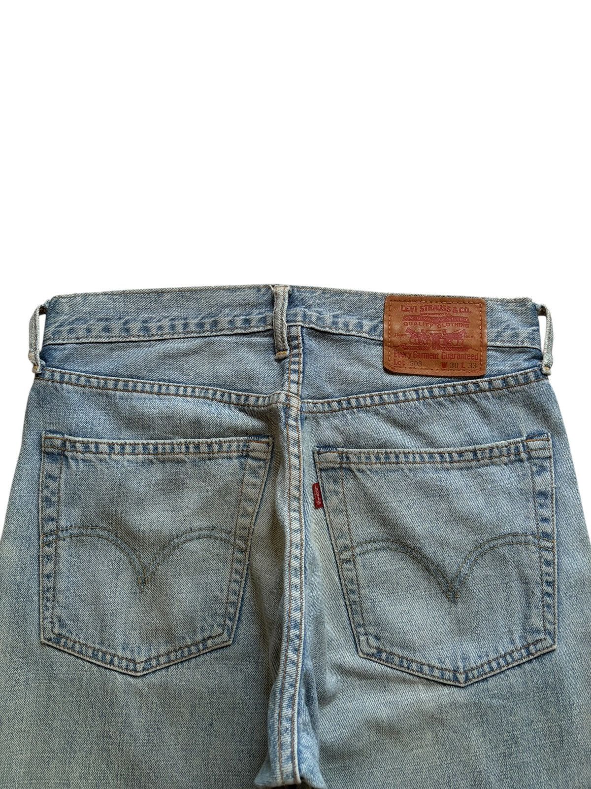 Levi's Vintage 90s Levis 503 Mud Wash Distressed Baggy Jeans Size US 30 / EU 46 - 8 Thumbnail