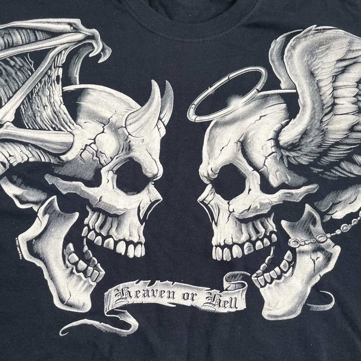 Liquid Blue Heaven or Hell Skull shirt Size US XXL / EU 58 / 5 - 2 Thumbnail