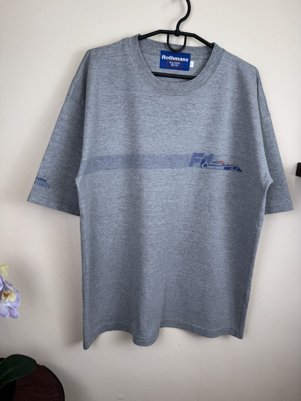 Other Vintage Rothmans Racing Blue T shirt Williams Renault L F1 Size US XL / EU 56 / 4 - 7 Thumbnail